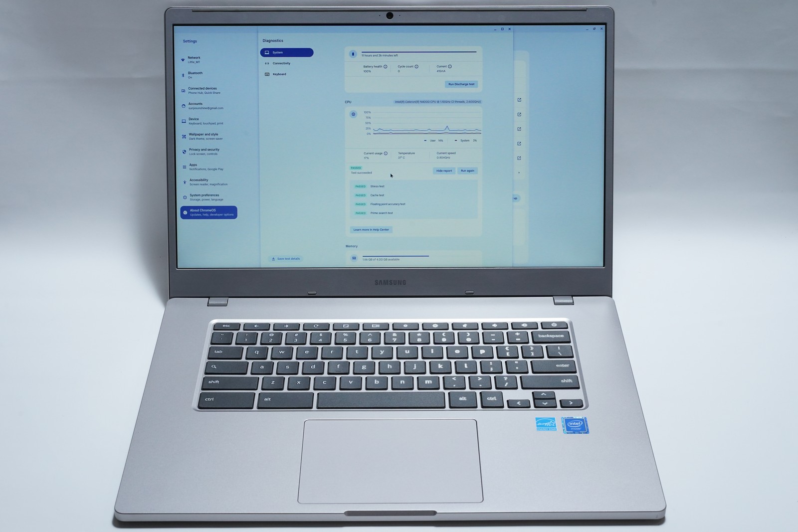 Samsung Chromebook 4+ 15.6″ FHD Chromebook N4000 4GB 64GB eMMC