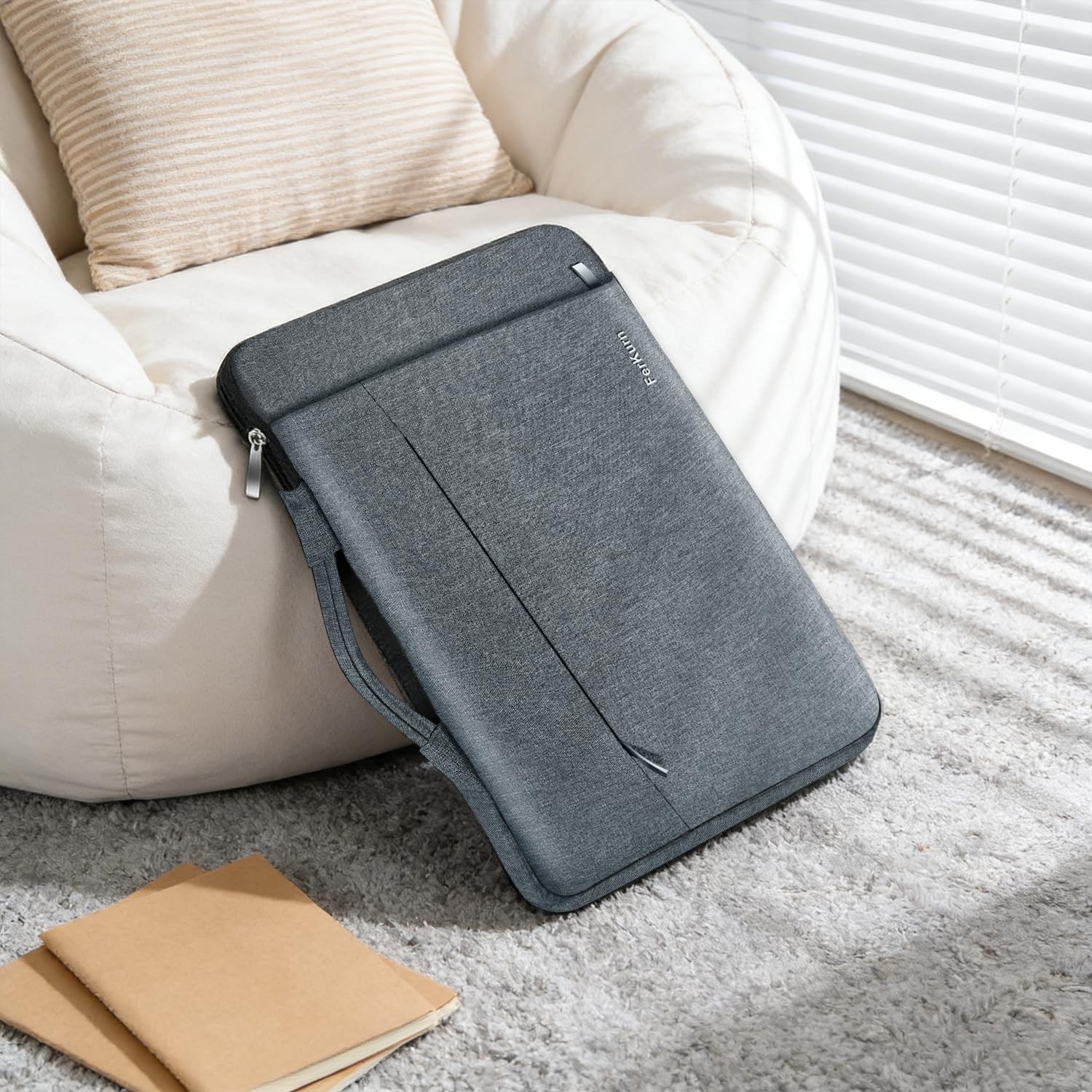 Laptop Case Sleeve for Men Women Chromebook Case 15.6 inch, Gray