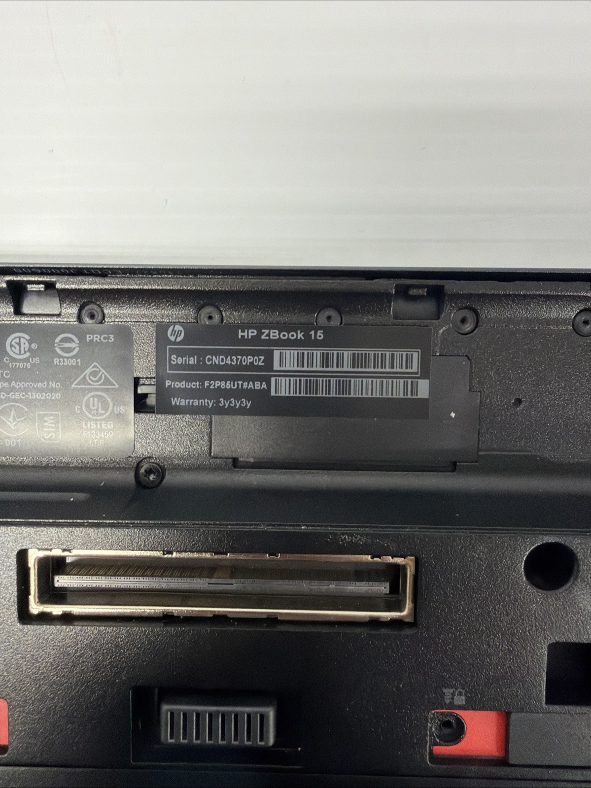 Lot 2 HP ZBook 15 G1-G2 Mobile Workstations For Parts Repair Memory Error