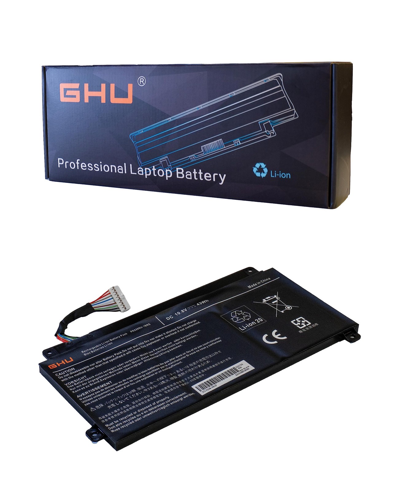 GHU New Battery 45 WH PA5208U-1BRS for Toshiba Satellite E45W P55W Chromebook CB