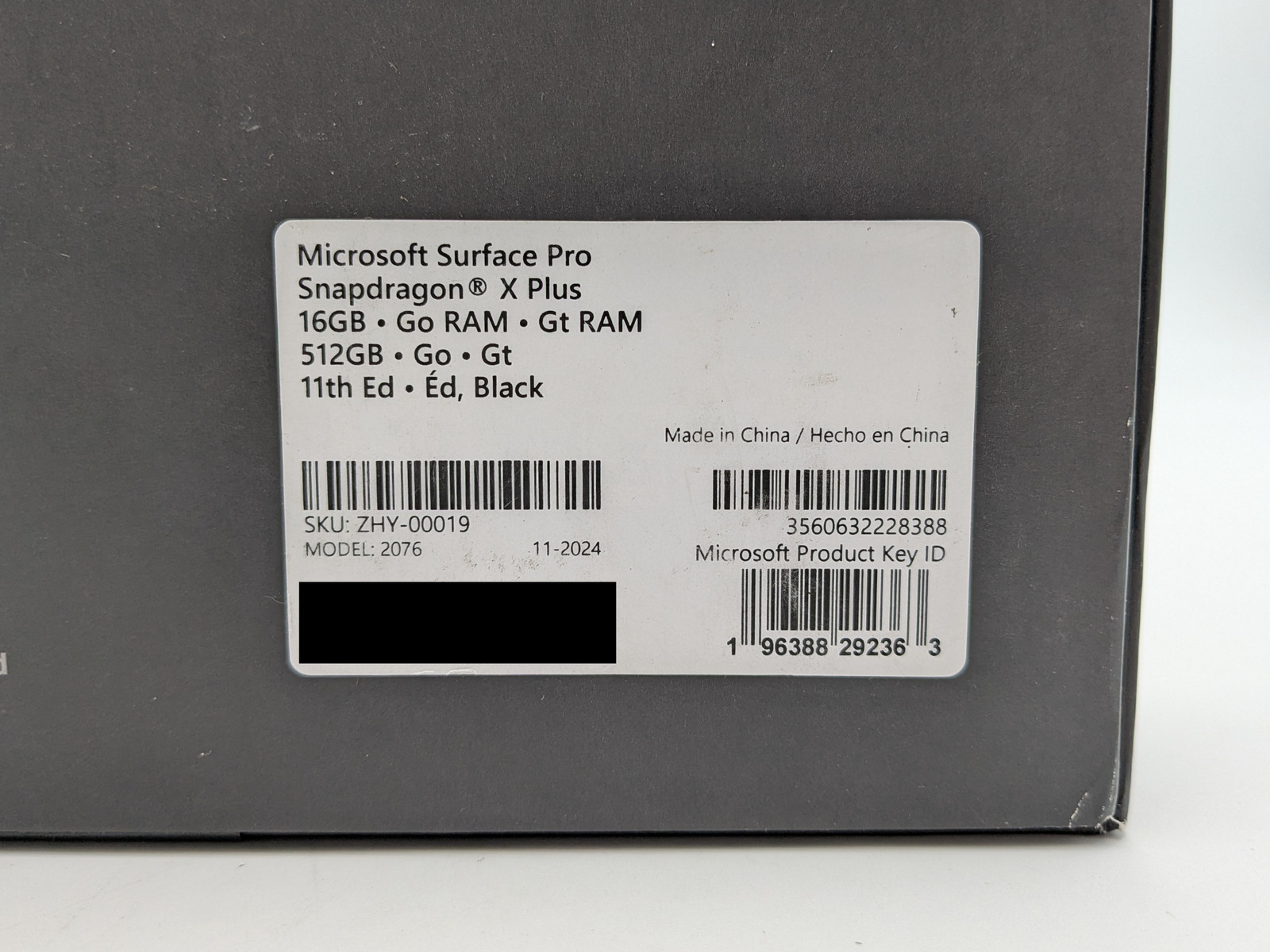 Microsoft Surface Pro 11 13″ Snapdragon X Plus 16GB DDR5 512GB SSD Windows 11
