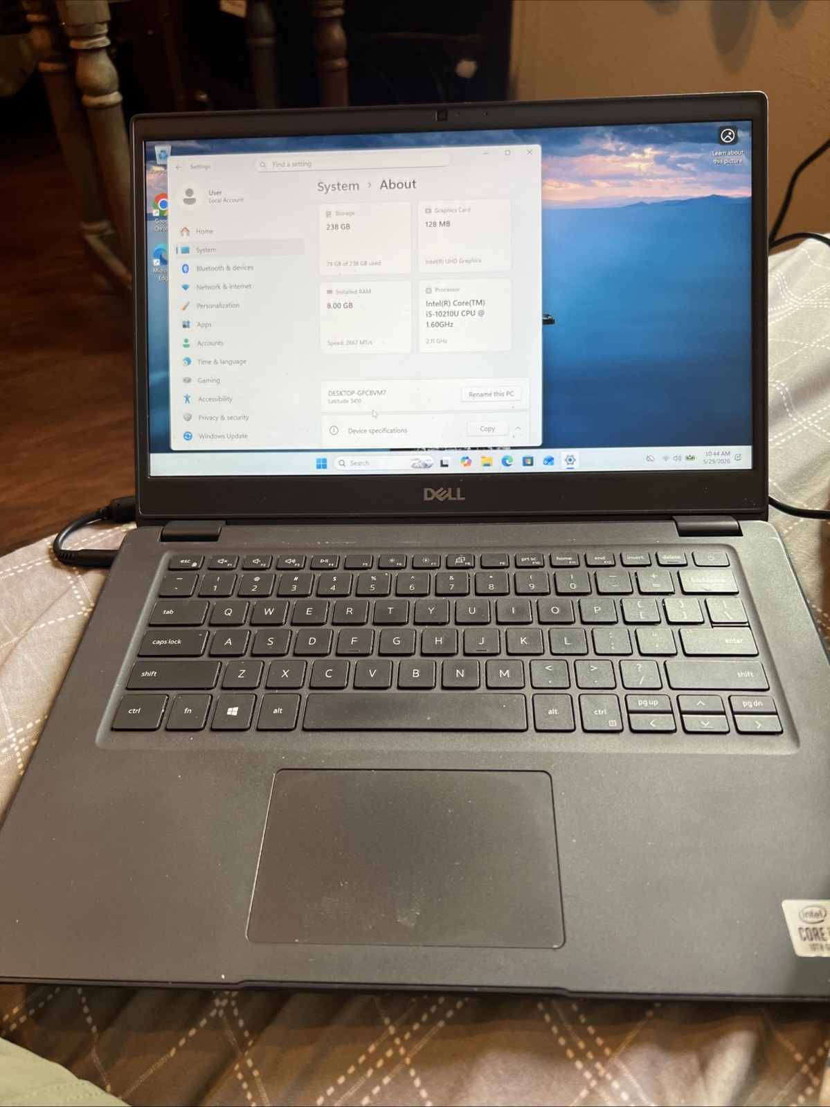 Dell Latitude 3410 14″ (i5-10210u 1.60GHz – 16GB RAM – 256GB SSD – Win11 Home)