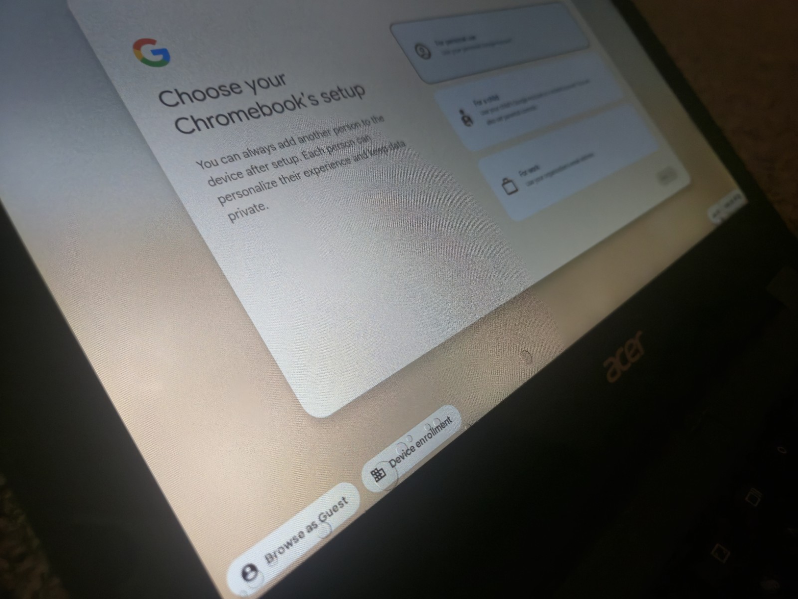 Acer Chromebook Spin 11 2 in 1 11.6″ Touchscreen Intel 4GB RAM 32GB HD
