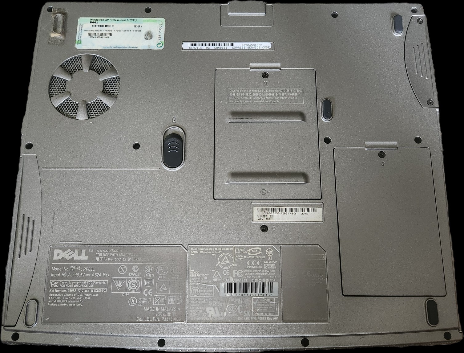 Vintage Dell Inspiron 1150 15″ Intel Pentium 1GB 40GB HDD Windows XP for parts