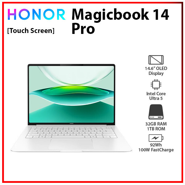 (New) Honor MagicBook Pro 14 32GB RAM 1TB SSD Touchescreen Windows PC Laptop