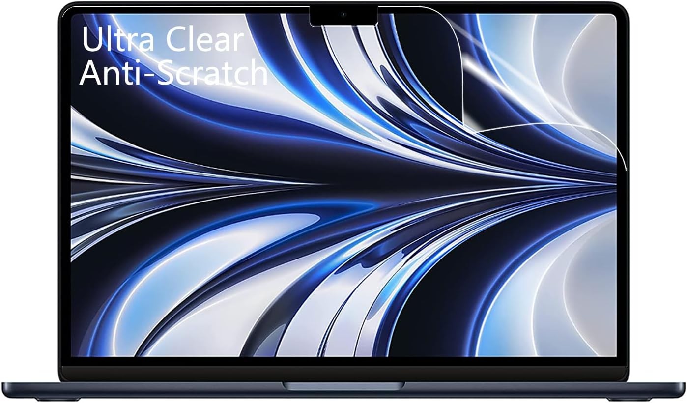 2 Pack Screen Protector for MacBook Air 13.6 Laptop with M5 M4 M3 M2 chip
