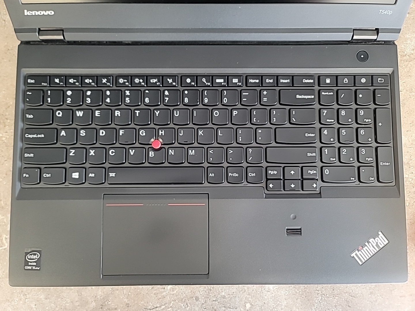 Lenovo Thinkpad T540p, Core i5-4300M, 4gb RAM, 15.6″, No HDD, Working, As Is