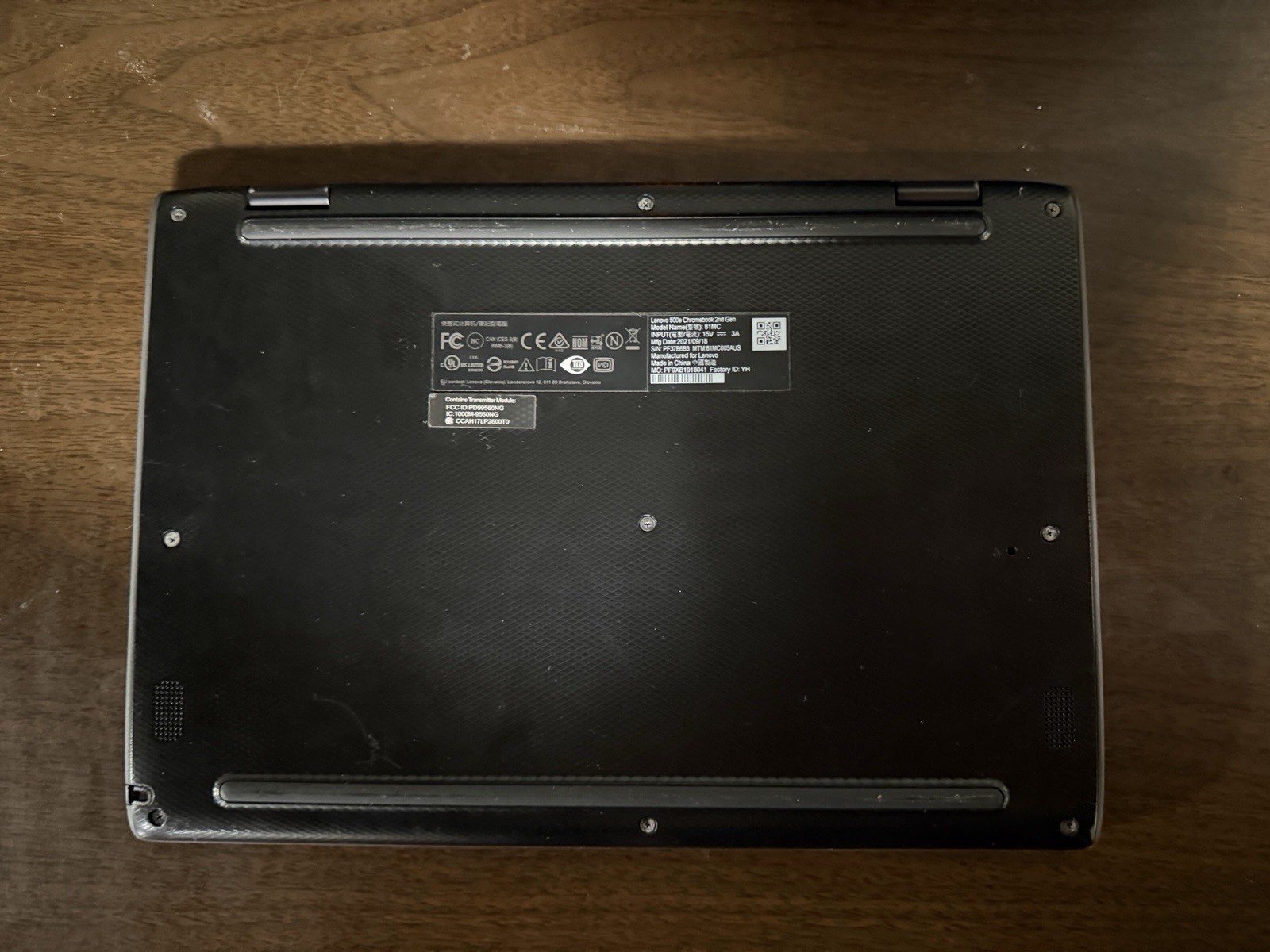 Laptop Lenovo Chromebook Convertible 2-in-1 Intel Touchscreen Black Chrome OS