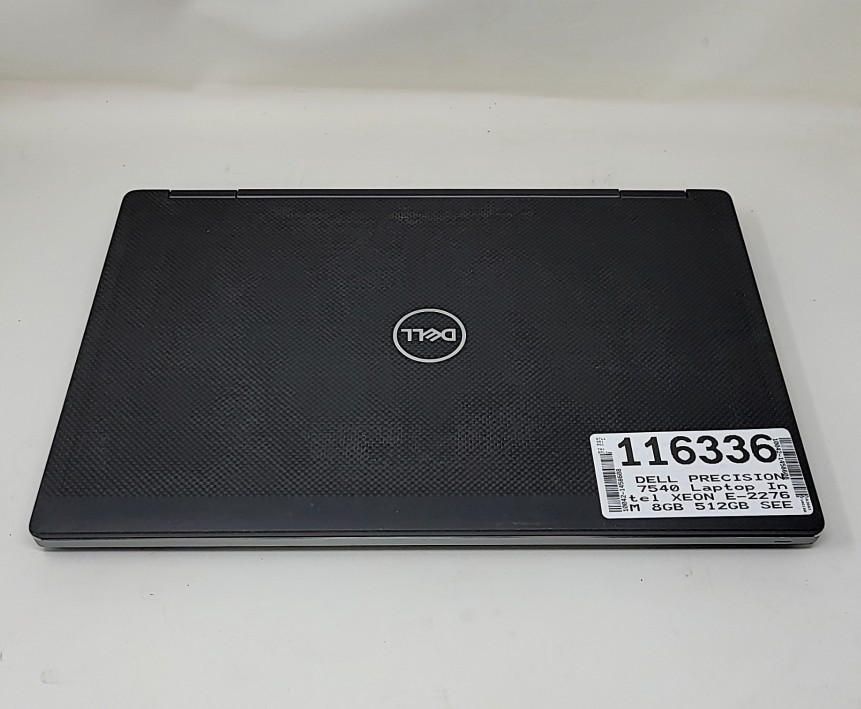 DELL PRECISION 7540 Laptop Intel XEON E-2276M 8GB 512GB SEE NOTES