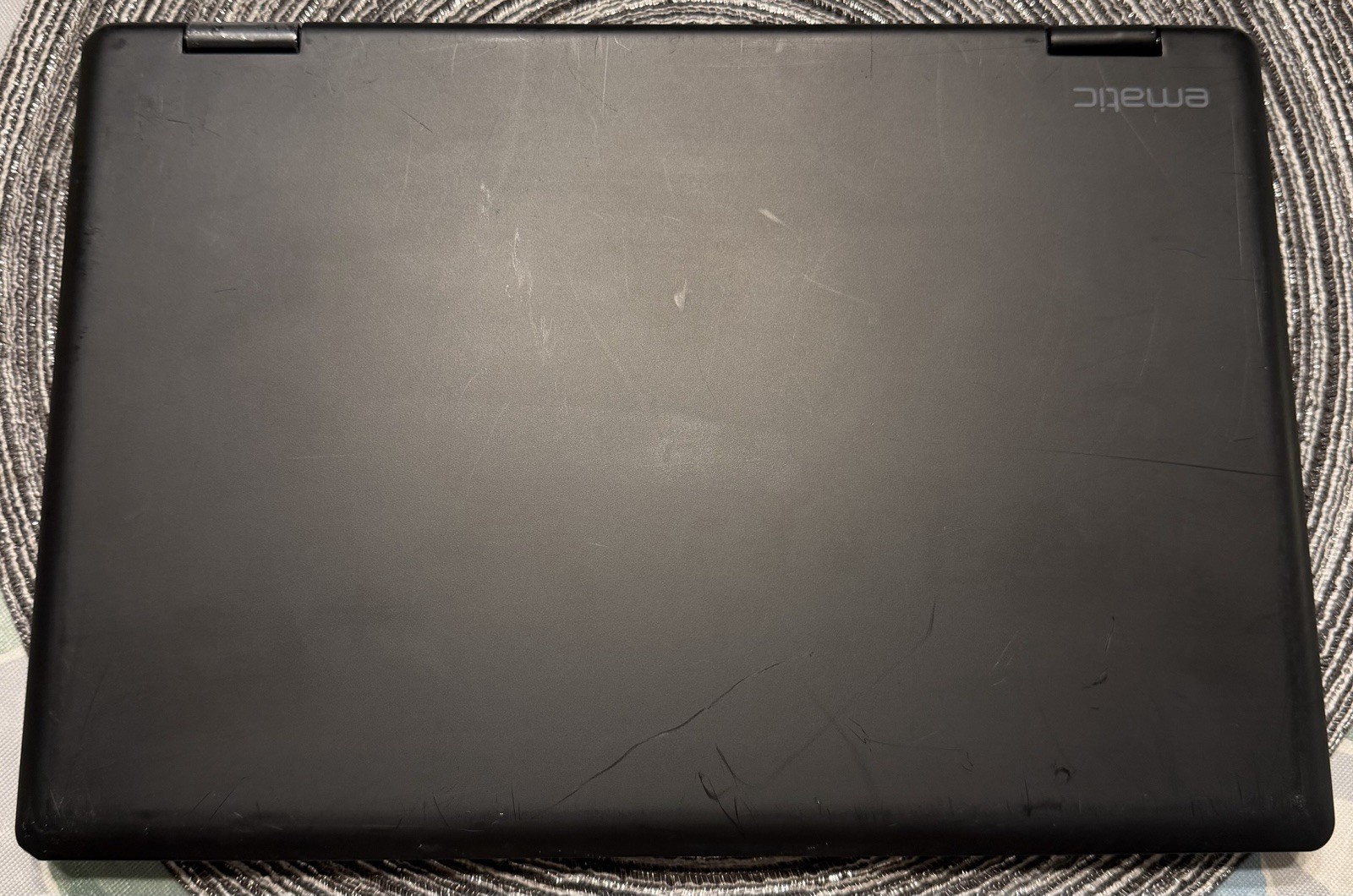 Ematic 11.6” Laptop Touchscreen Windows10 Intel Atom EWT118CB NS 64GB Used