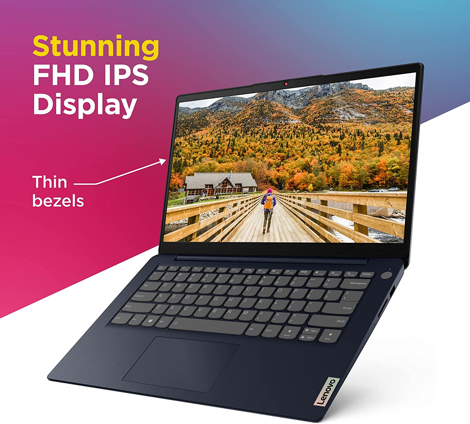 Ideapad 3 Laptop, 14.0″ FHD Display, AMD Ryzen 5 5500U, 8GB RAM, 256GB Storage,