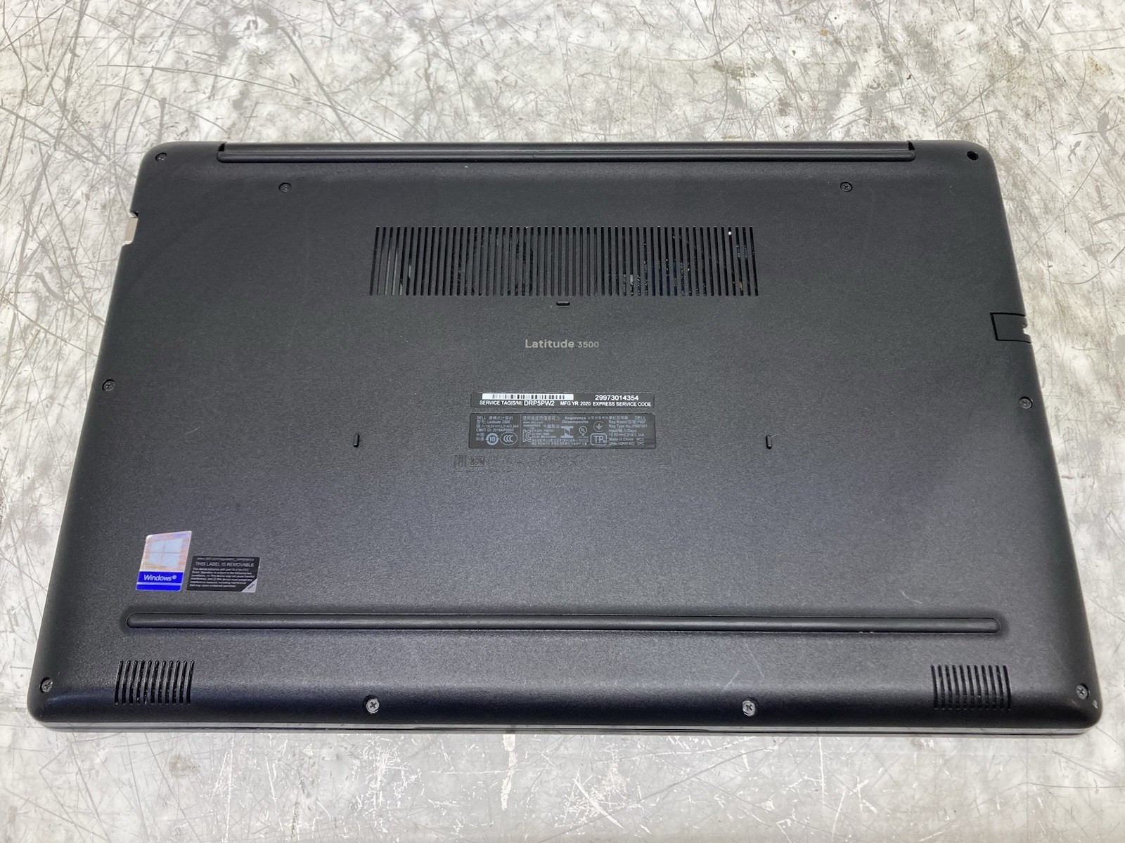 Dell Latitude 3500 Laptop Intel i5-8265U 1.6GHz 4GB RAM No HDD – Boot to BIOS