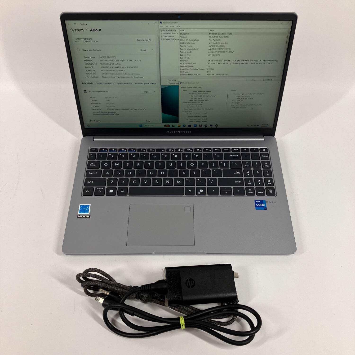 Asus Expertbook P1 P1503CVA 15.6″ i7-13620H 2.4GHz 16GB RAM 512GB SSD