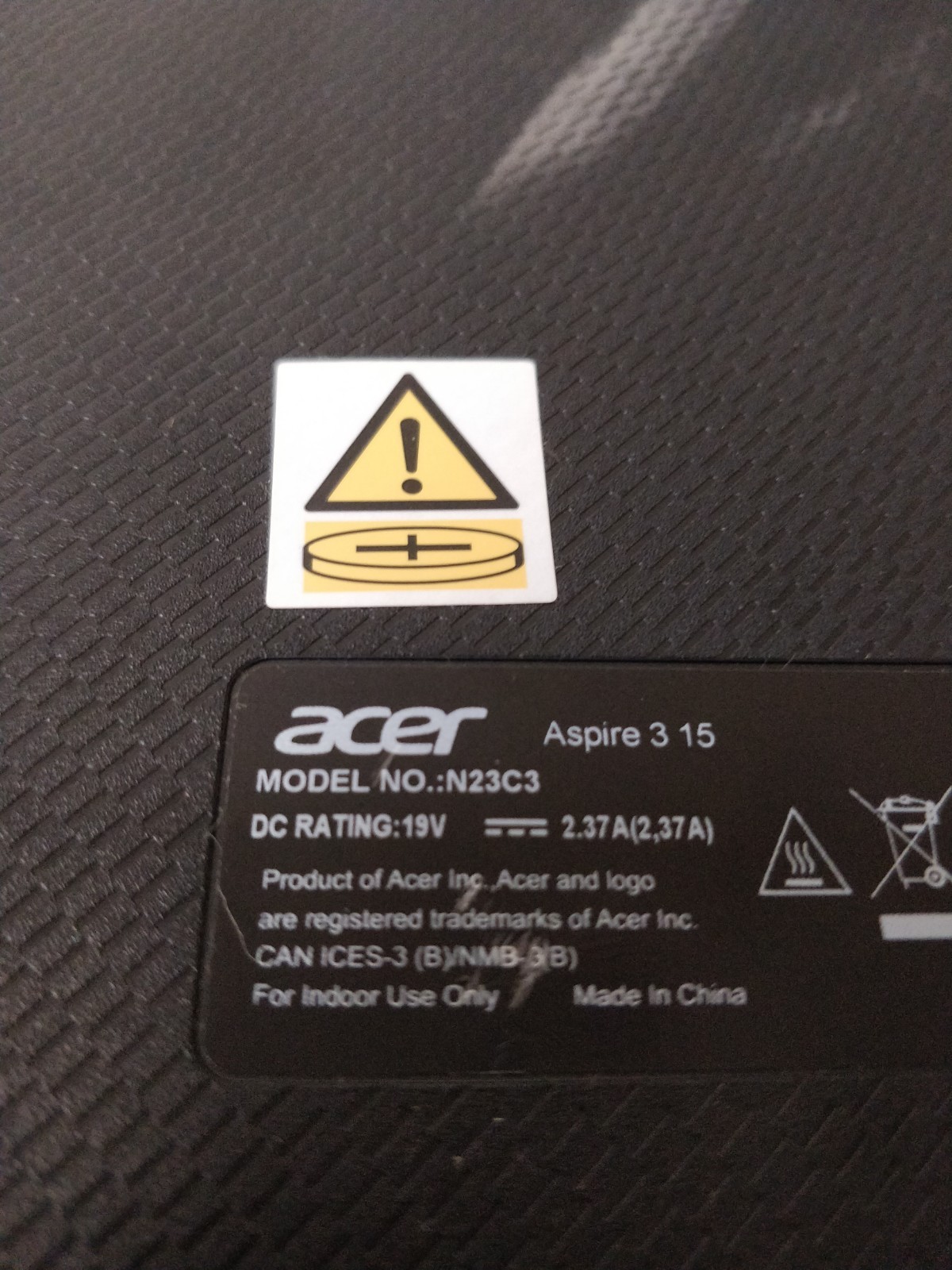 Acer Aspire 3 A315-24PT AMD Ryzen 5-7520U@2.80GHz 8GB RAM NO DRIVE PARTS 8820