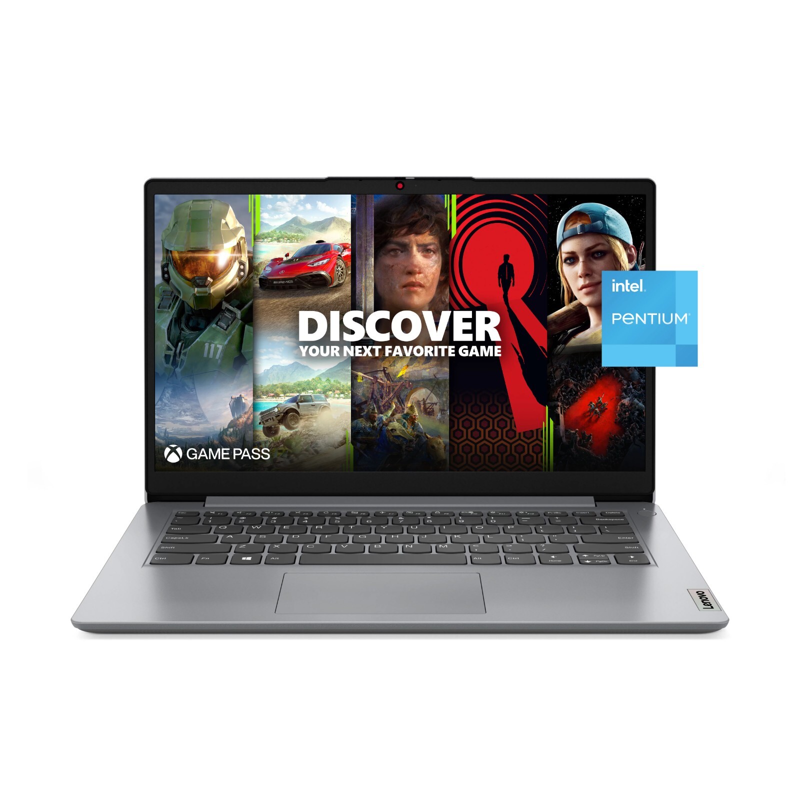 Grey Lenovo Ideapad 1i, 14.0″ Laptop, Intel Pentium N5030, 4GB RAM, 128GB eMMC, 