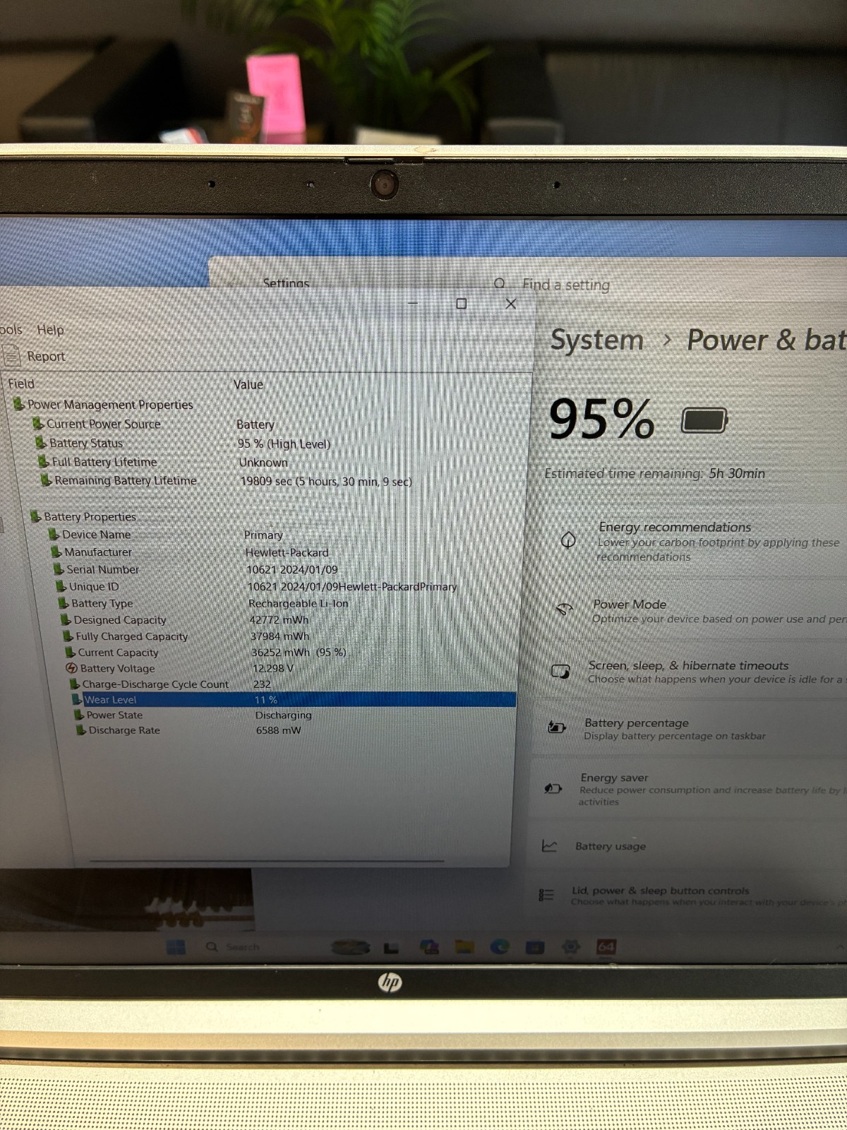 HP ProBook 455 G10: 15.6″ / Ryzen 5 7530U / RAM 16Gb / SSD 512Gb / Win 11