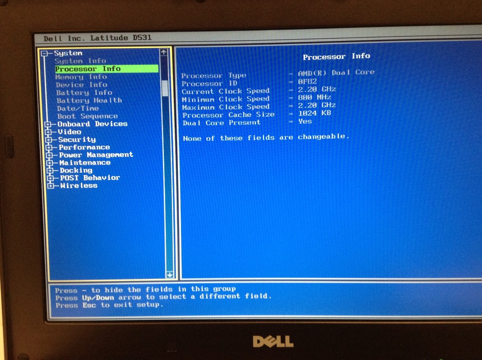 Dell Latitude D531 Laptop 14″WXGA AMD Dual Core 2.2GHz 2GB DVD-RW, No HD, WORKS