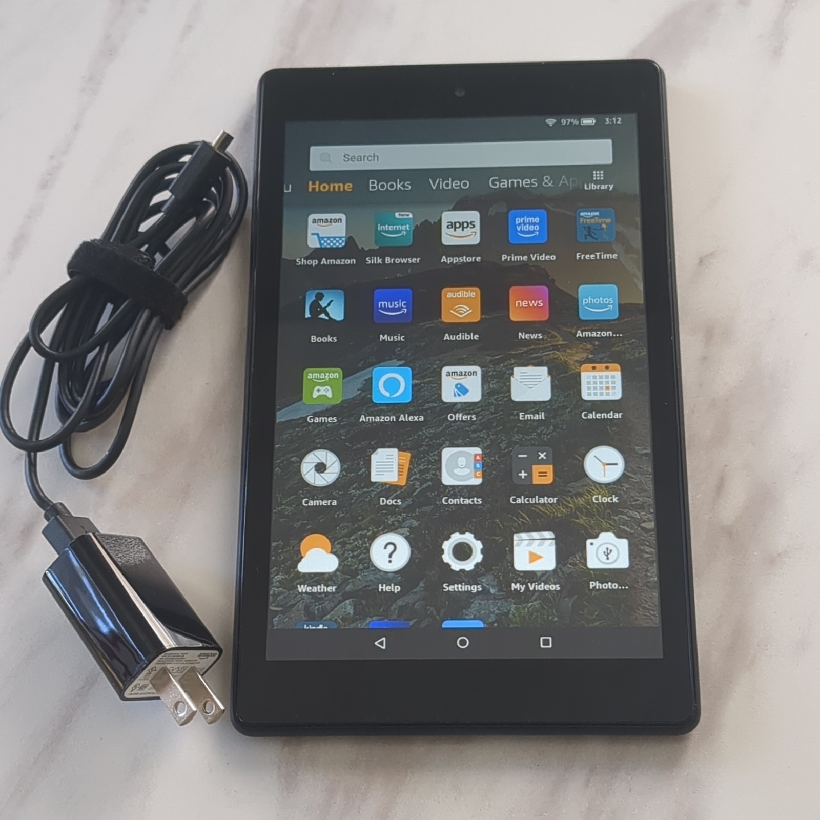Amazon Fire SX034QT Tablet Black Wi-Fi LCD Built-In Front Camera Micro-USB