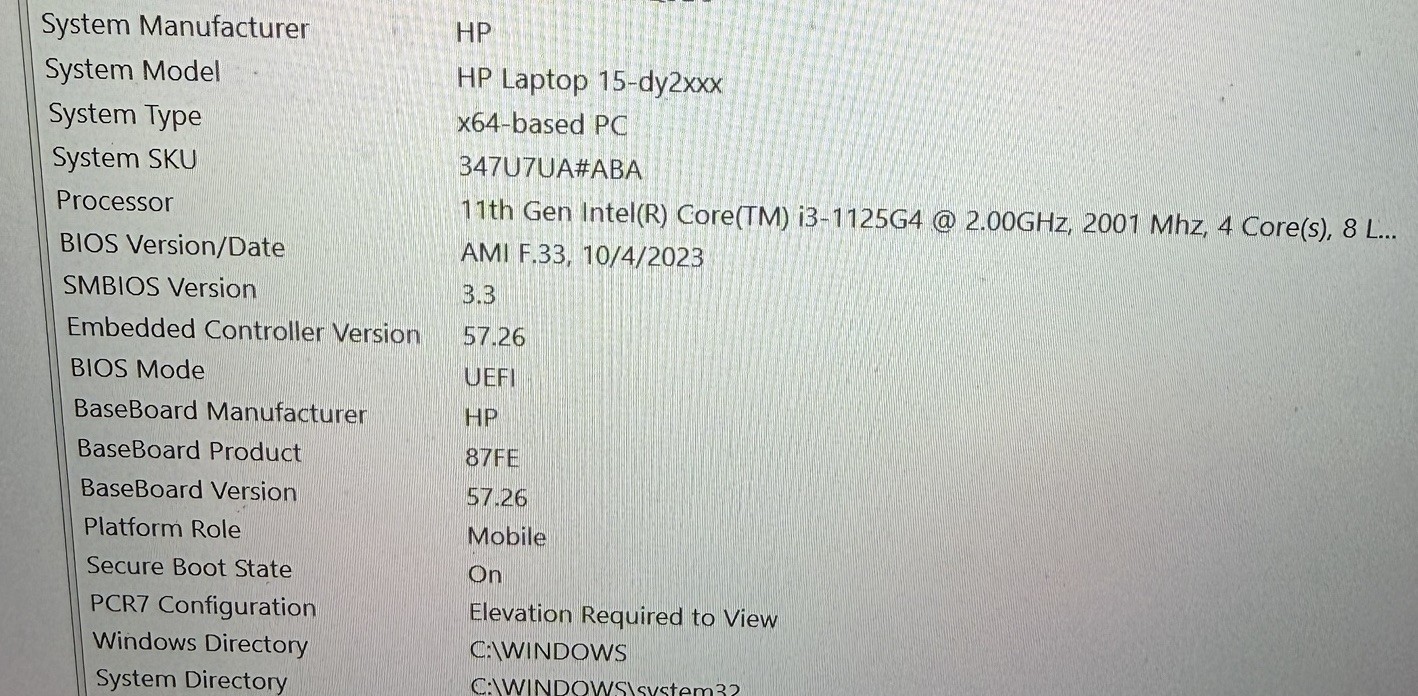 HP 15.6″ FHD Laptop, 6-Core Intel i3 32GB RAM & 512gb SSD