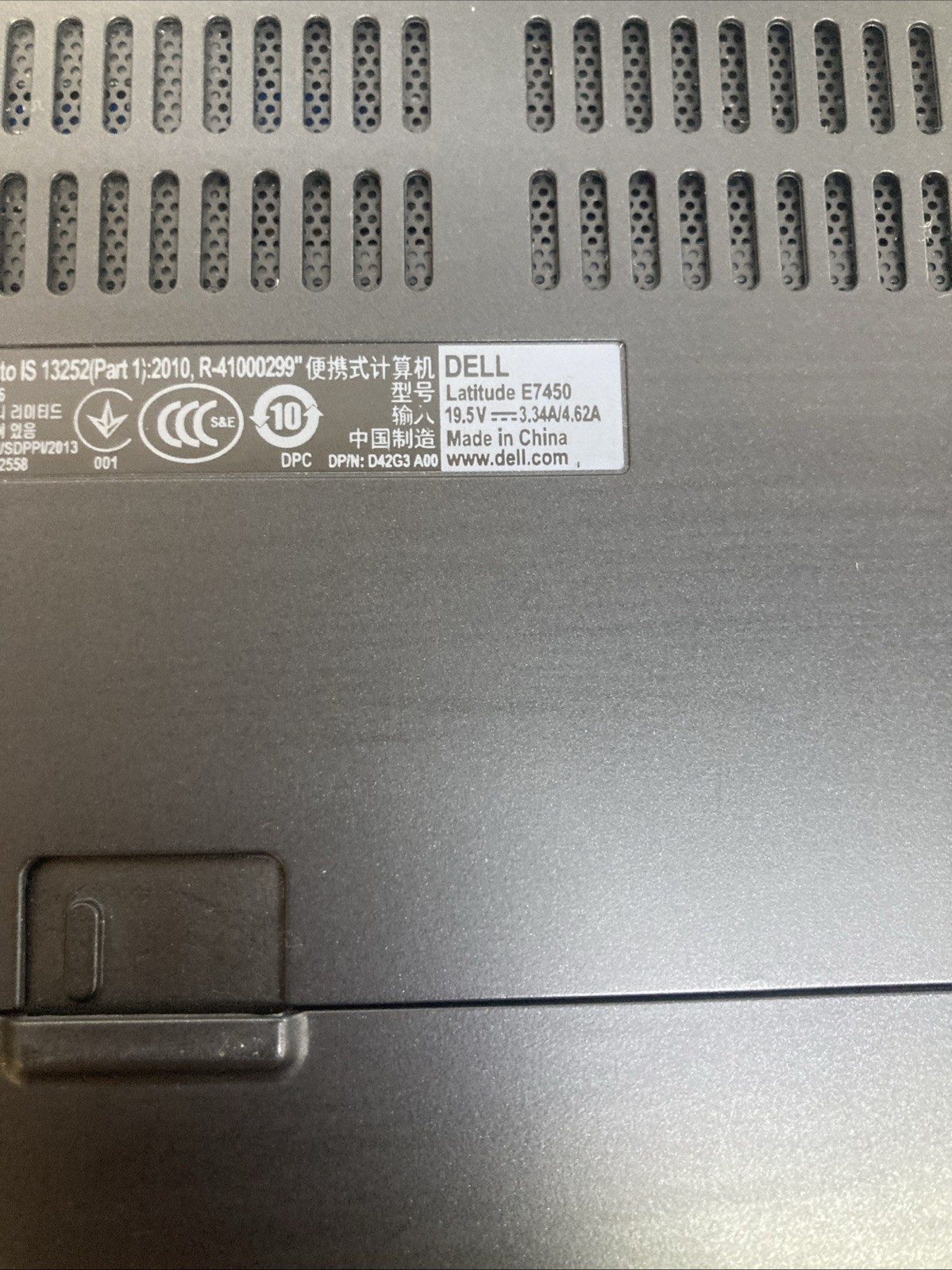 DELL LATITUDE E7450 INTEL CORE I5-5300U 2.30GHZ 4GB RAM NO HD Boot to BIOS