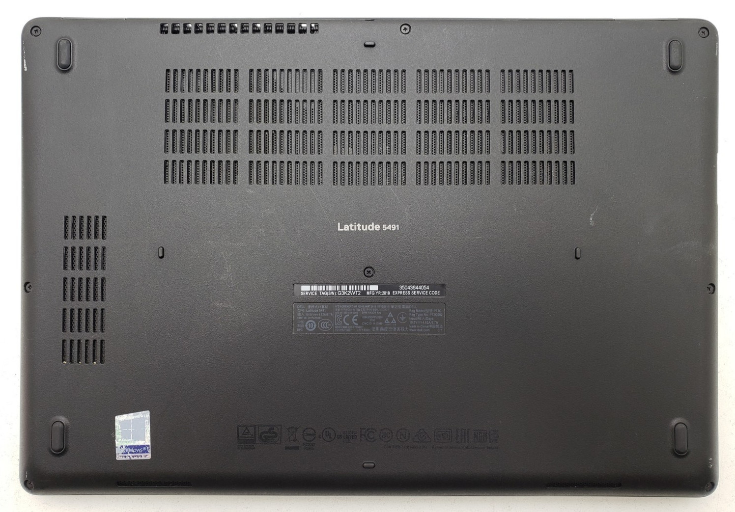 Dell Latitude 5491 Laptop Intel Core i7-8850H 16GB RAM 256GB SSD 14″ Win 11 Pro.
