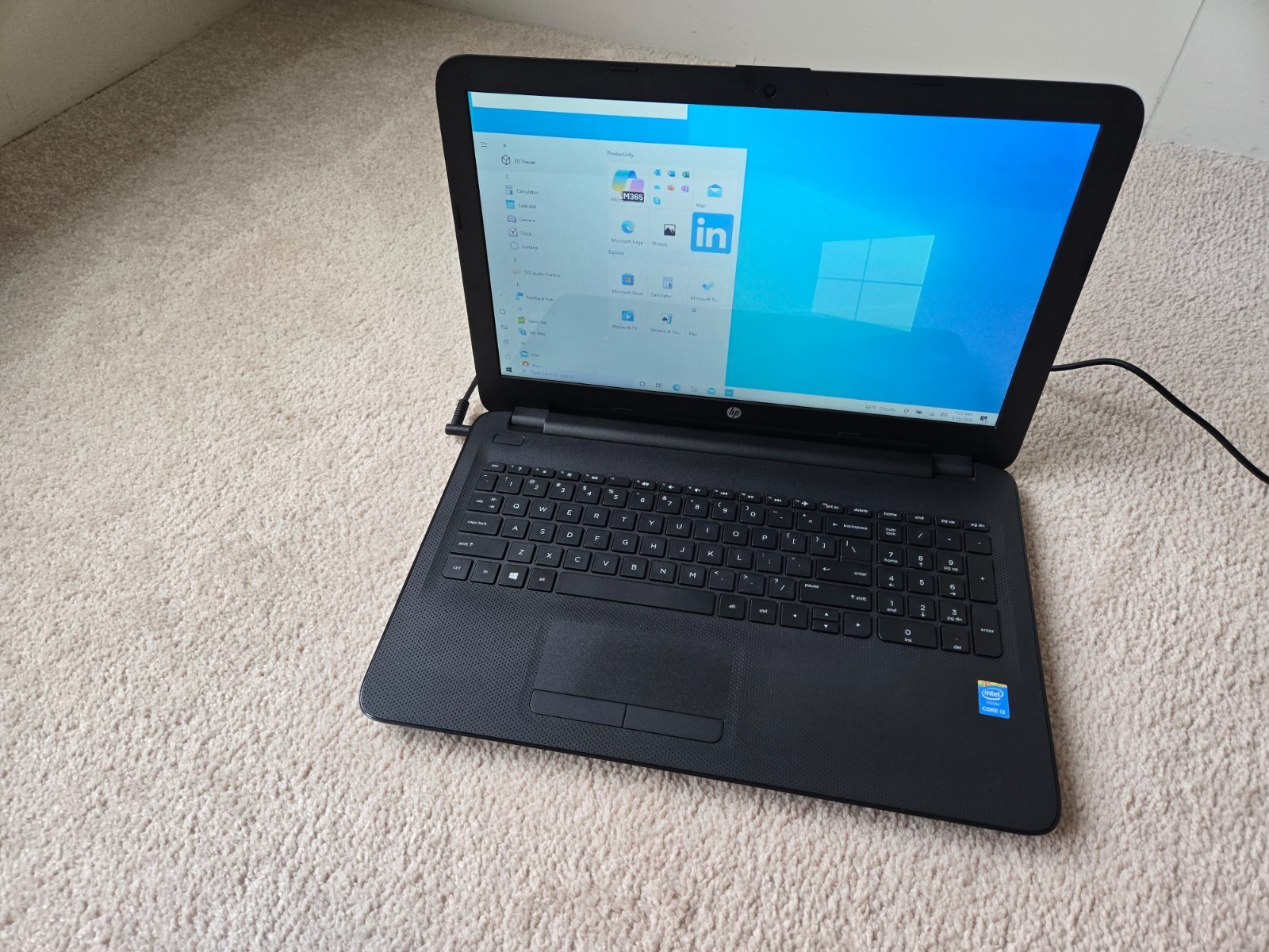 HP Laptop 15-ac121dx 15.6″ Intel i3-5010U 2.10GHz 6GB RAM 1TB HDD WIN 10 HOME