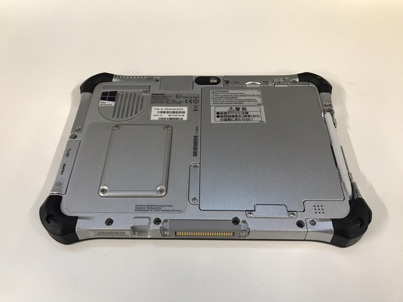 Panasonic Toughpad FZ-G1 MK1,Touch,i5-3437U,1,9GHz,4GB,128GB,3G,GPS,2xWeb,A-WARE