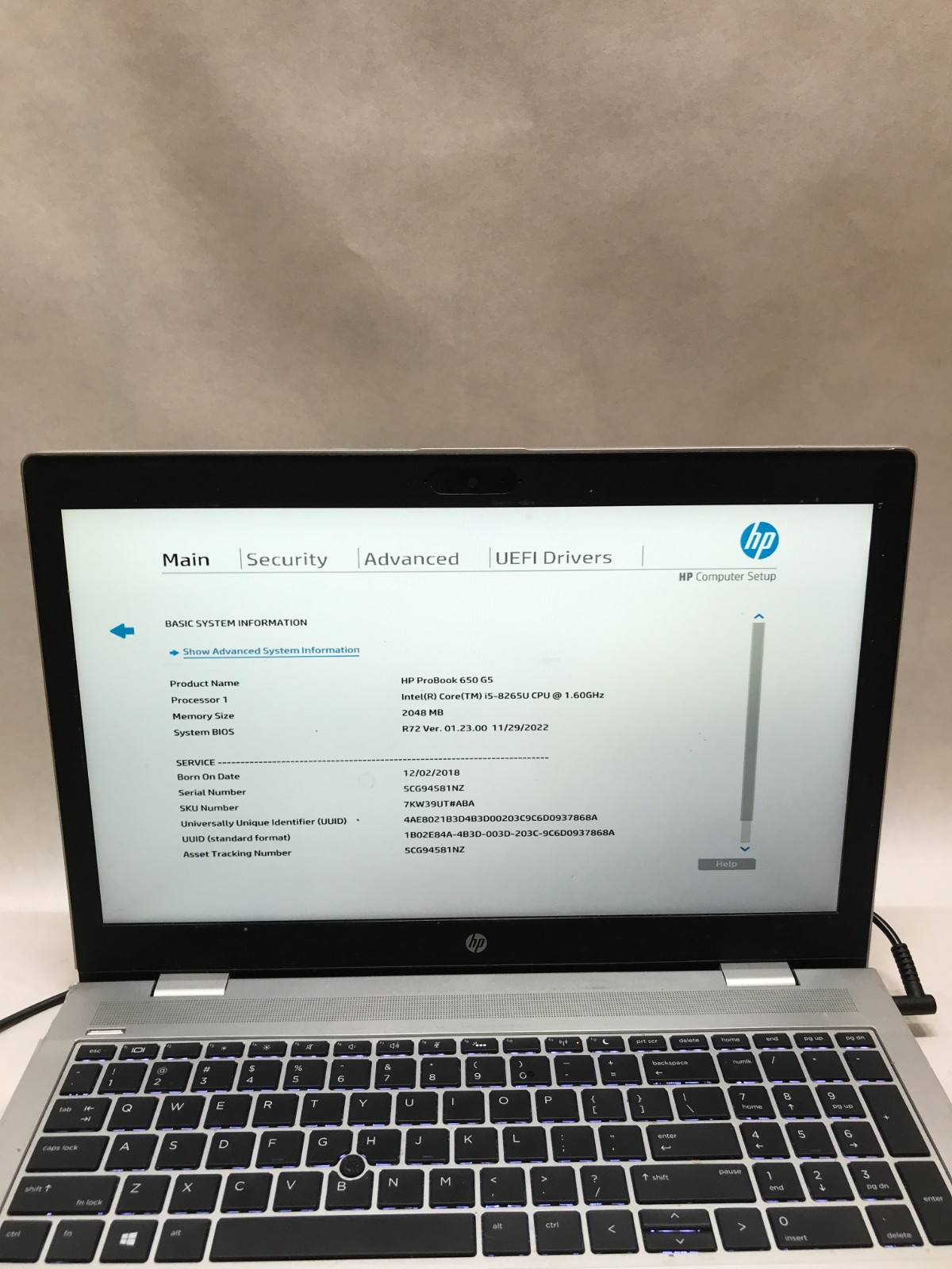 HP ProBook 650 G5 15″ Intel Core i5 NO RAM NO SSD/OS For Parts READ DESC – DW