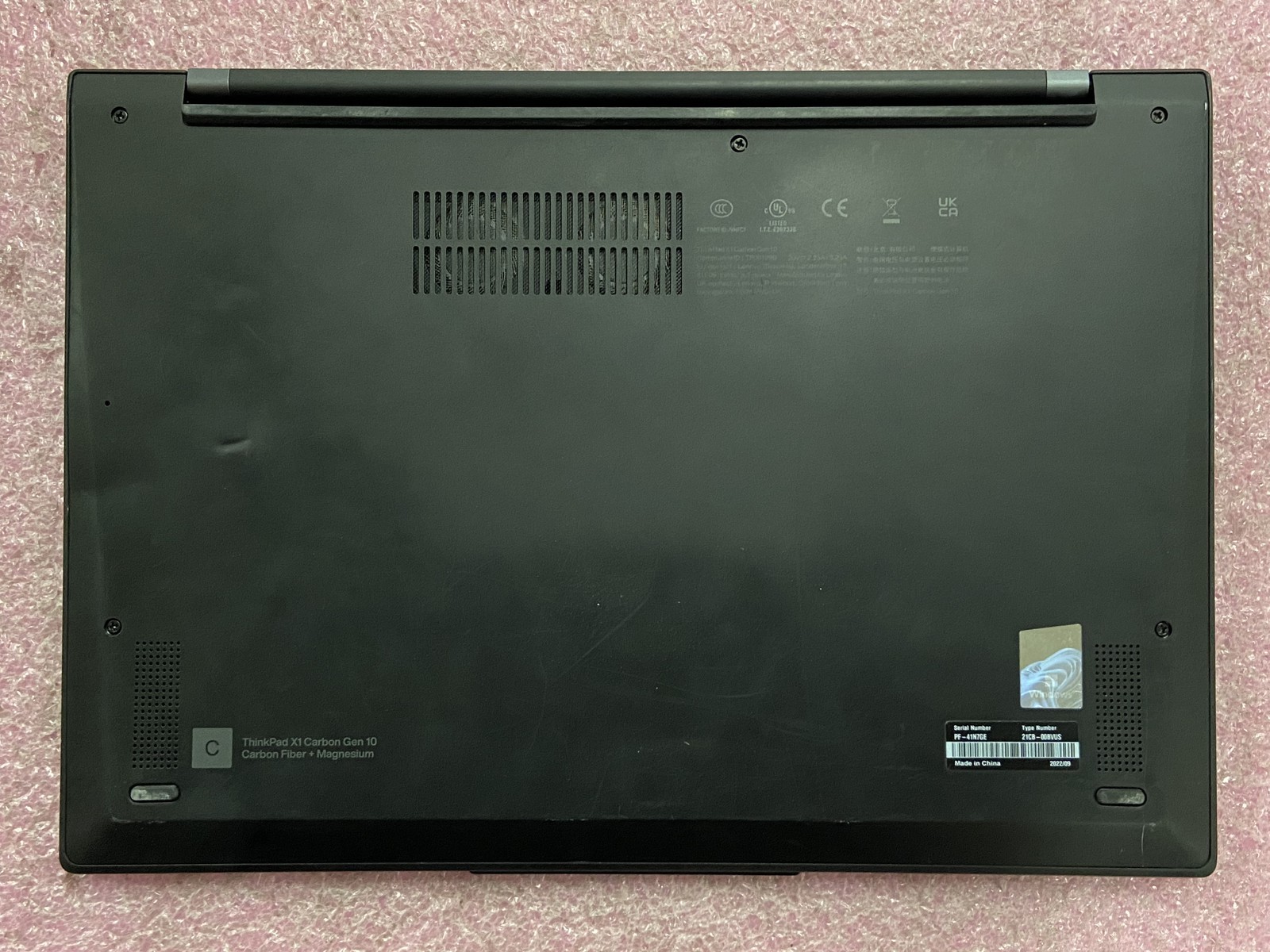 Lenovo ThinkPad X1 Carbon Gen 10 14″ i7-1270P 32GB 256GB Win 11 w/PA – CLP36A