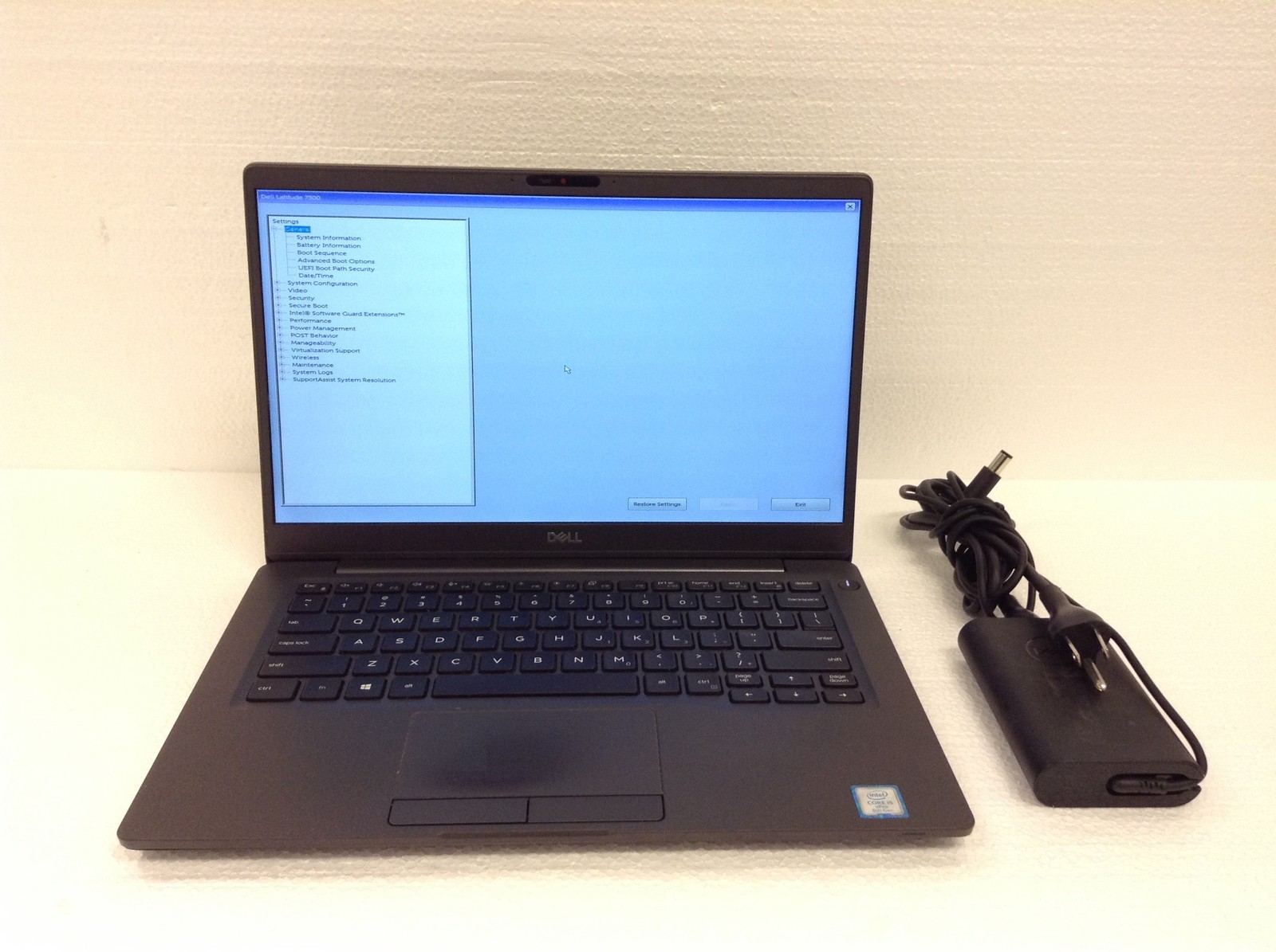 Dell Latitude 7300 13.3″ FHD Laptop i5-8365U 1.60GHz 8GB WiFi AC Adapter, NO HD