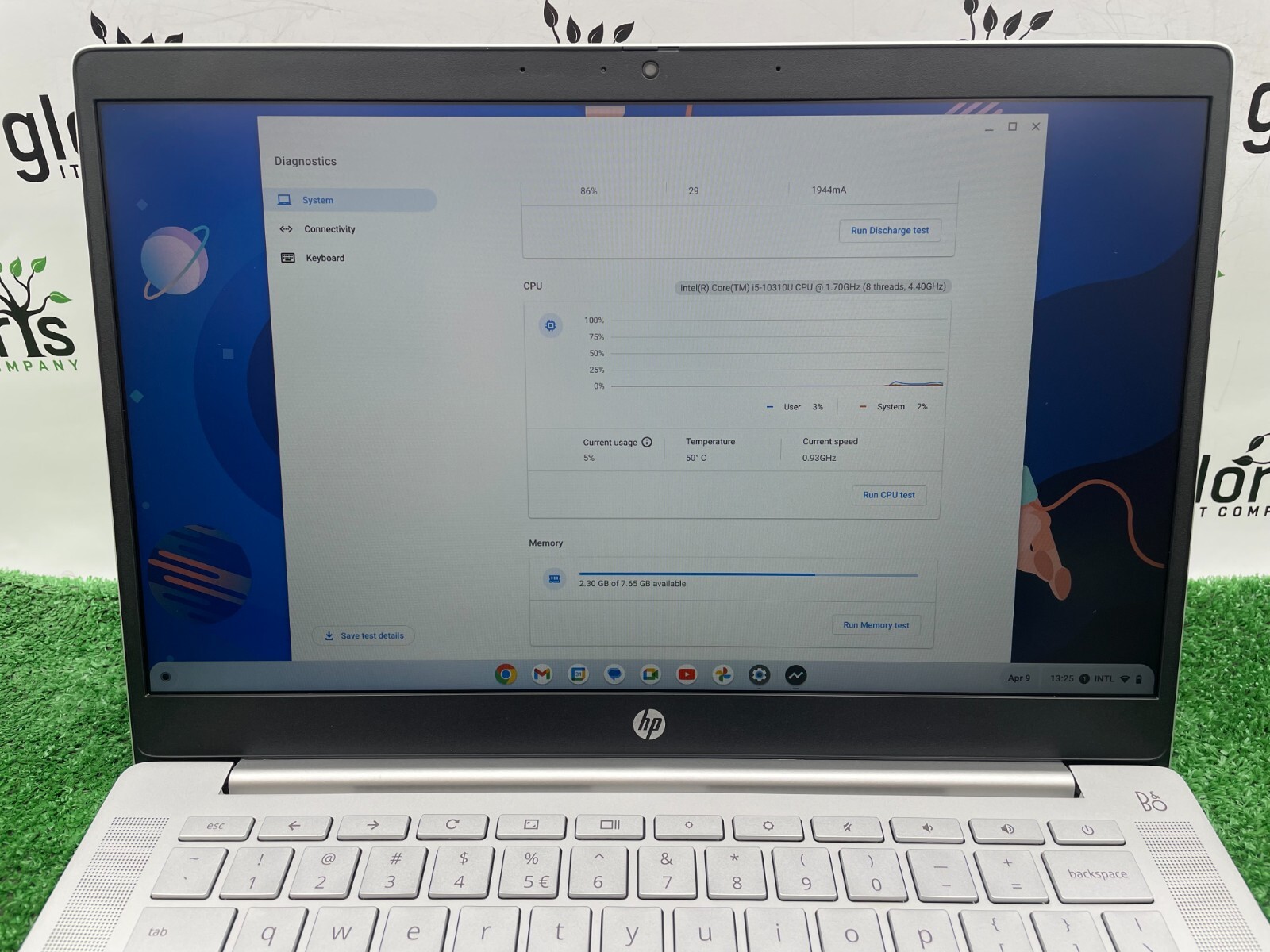 HP Pro c640 Chromebook Laptop Intel i5-10310U 1.70GHz 8GB RAM 64GB SSD ChromeOS