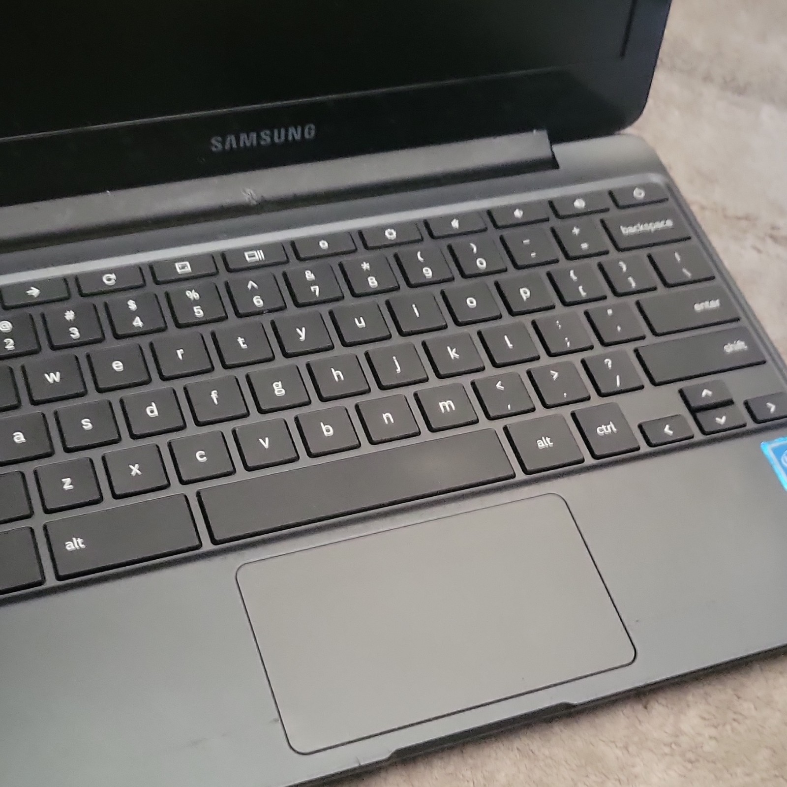 Samsung Chromebook Laptop Intel Celeron Chrome OS Gray Built-in Webcam