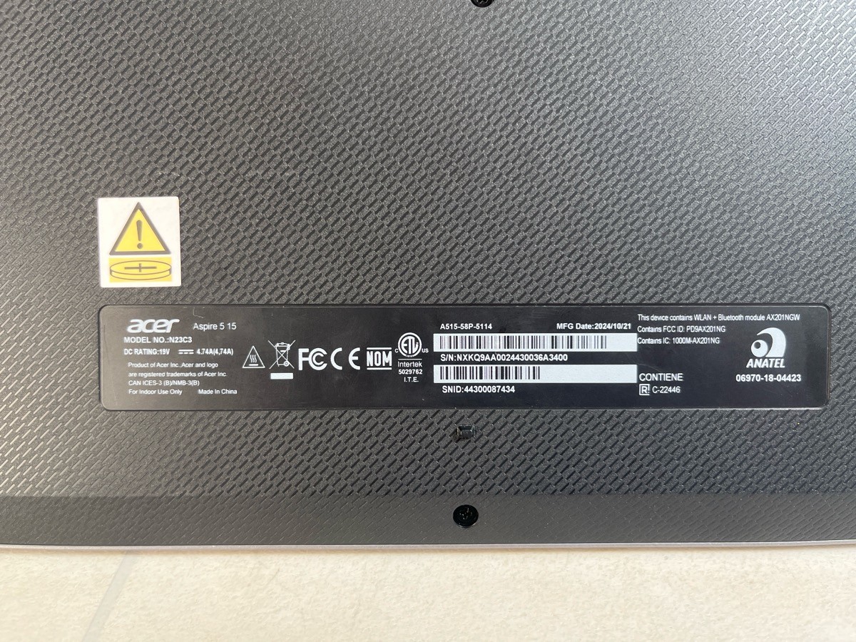 Acer Aspire 5 A515-58P-5114 15.6″ Laptop Intel I5 13th Gen 16GB 512G (A1G011759)