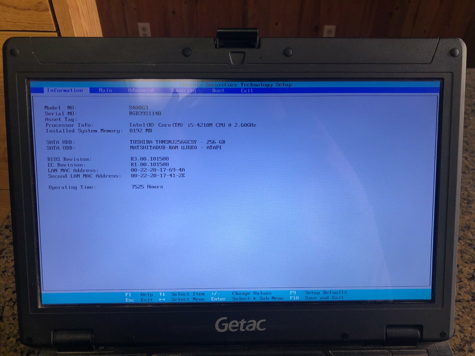 Getac S400 G3 8GB RAM 256GB SSD Windows 10Pro Intel Core i5 S&D Special