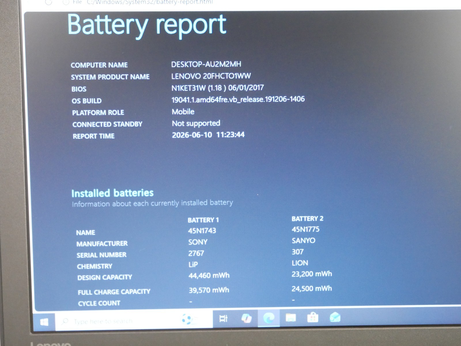 Lenovo ThinkPad T560 Intel i5-6200U @2.30GHz 8GB 240GB 15.6″ Laptop #L1
