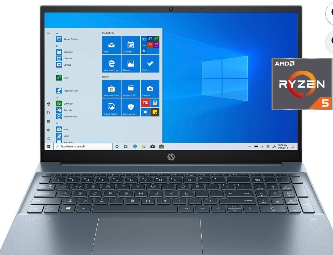 HP Laptop Pavilion 15-eh1052wm ADM RYZEN 5 5500U 15.6″ FHD 512 SSD 8GB DDR4