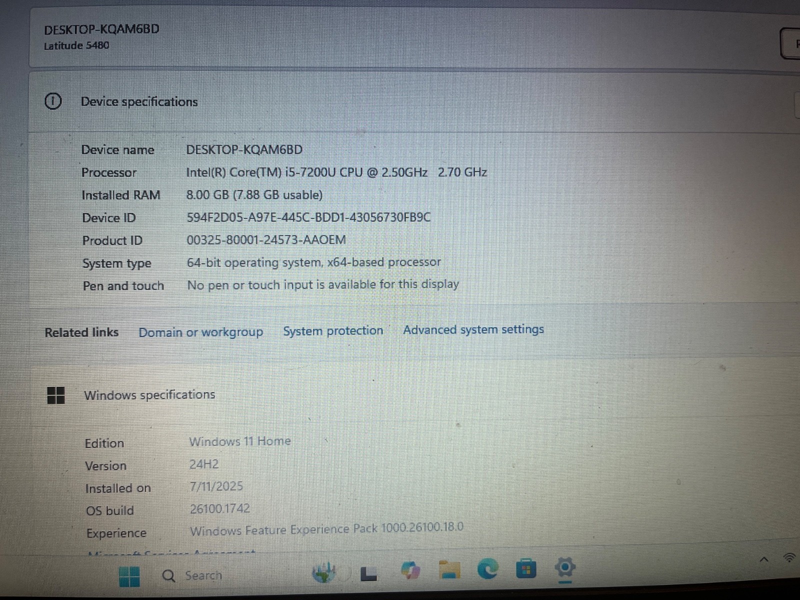 Updated price! Dell Latitude 5480, Lightly used condition, New 512 NVME GB SSD