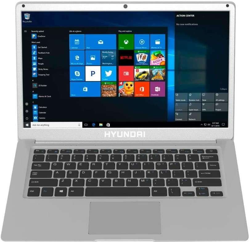 Hyundai Thinnote-A, 14.1″ Celeron Laptop, 4GB RAM, 64GB Storage, Expandable 2.5″