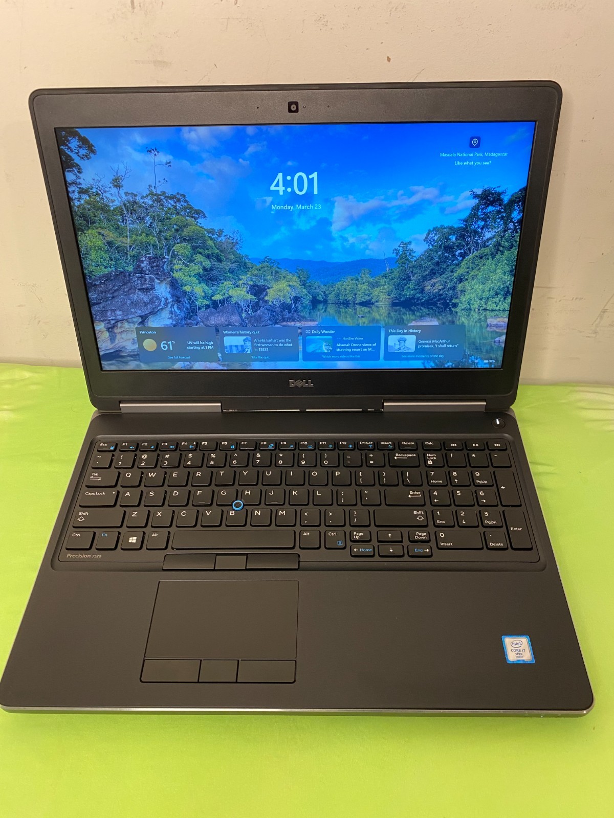 DELL PRECISION 7520 i7-6820HQ 2.70GHz 20GB RAM 256GB SSD QUADRO M2200 WIN 11 PRO