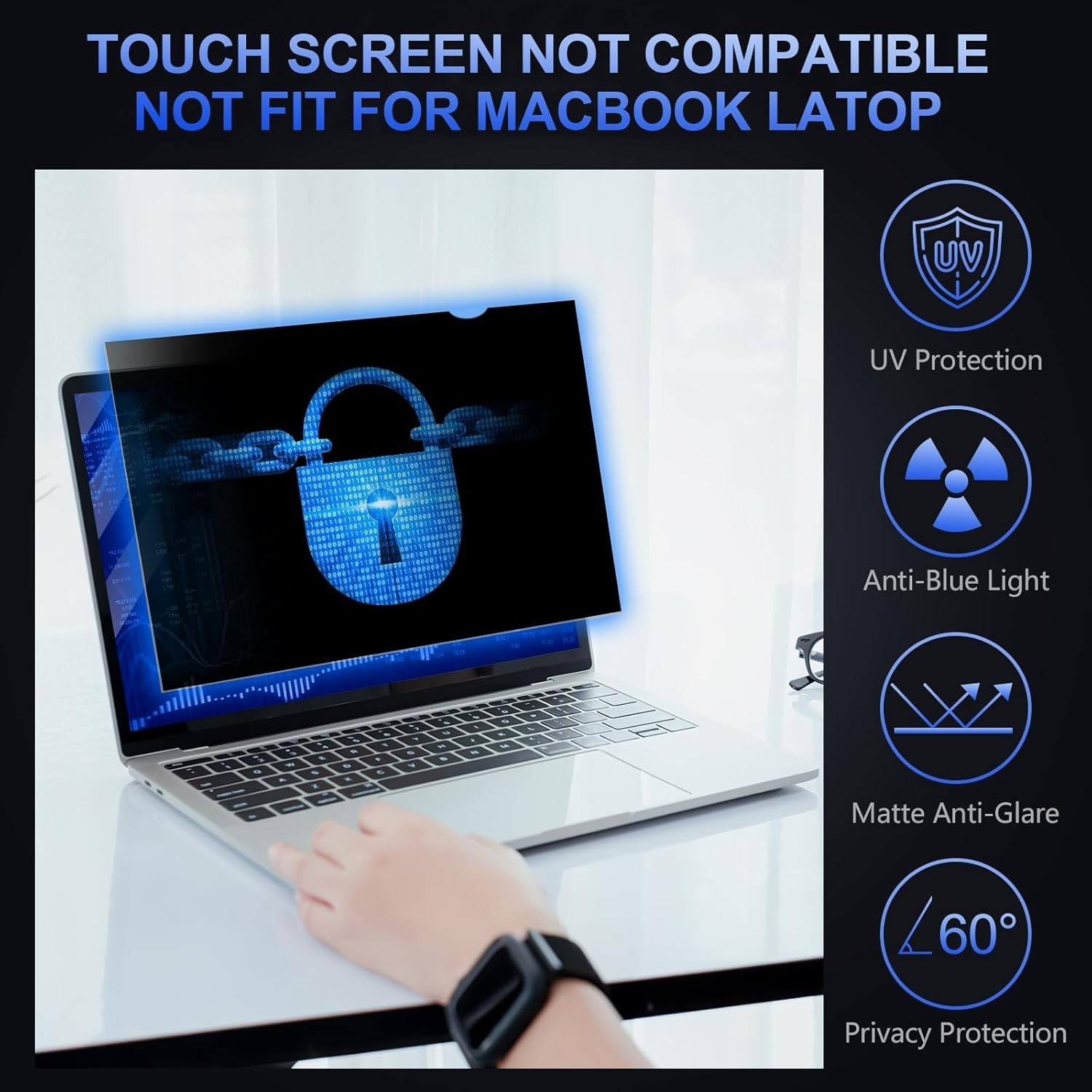 15.6″ Privacy Filter Screen Protector for 15.6 inch Widescreen Notebook Laptop