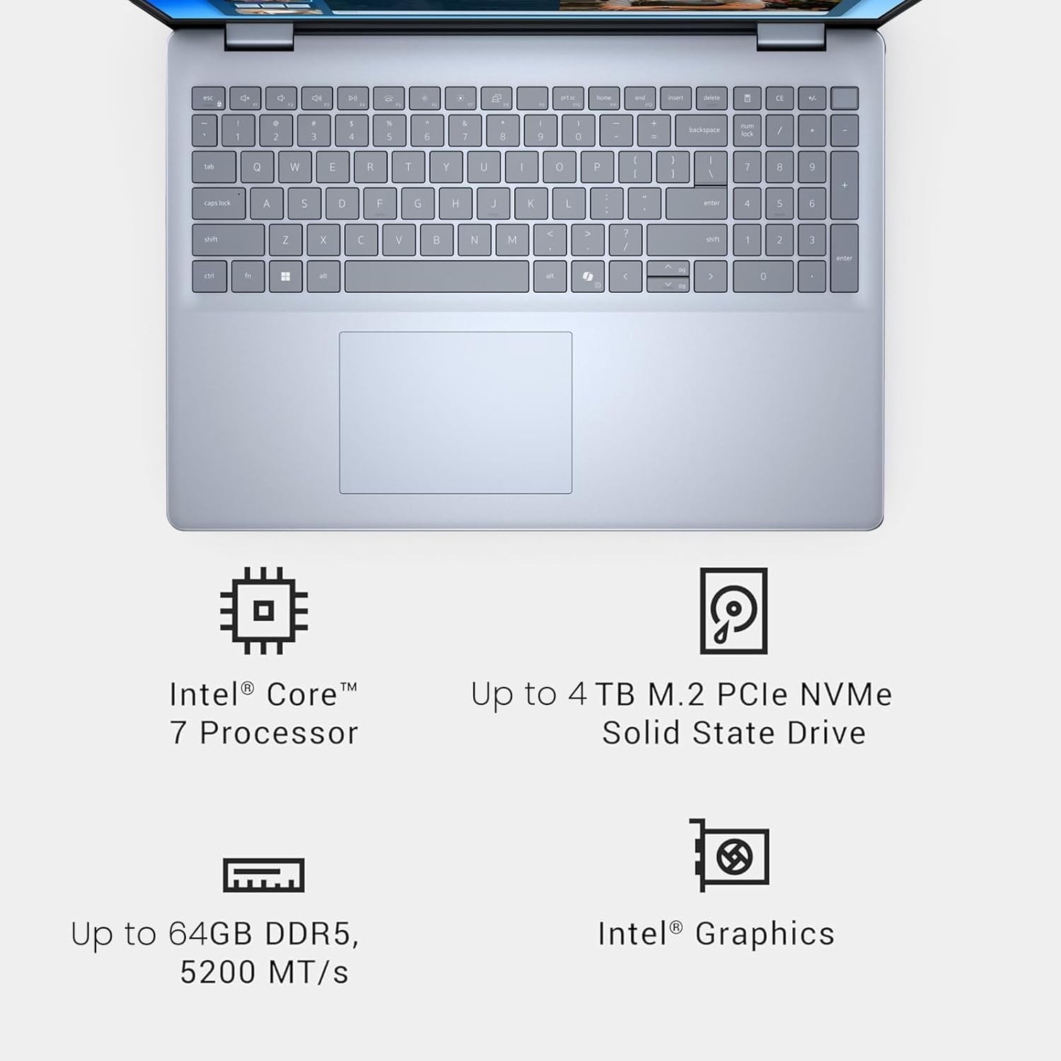 Dell 16″ FHD Laptop, Intel 10-Cores 7 150U, Up to 64GB RAM 2TB SSD, Win 11 Pro