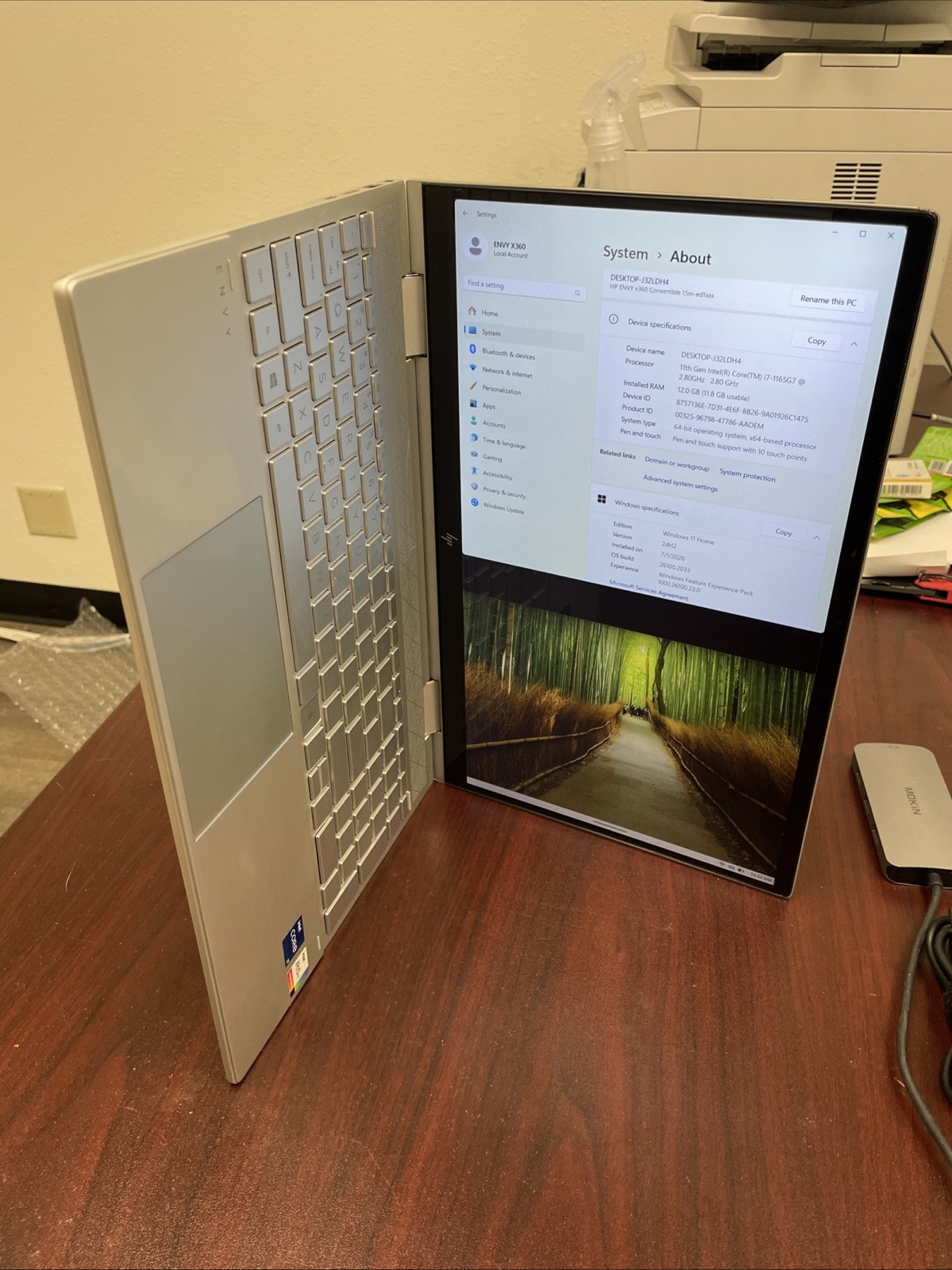 HP ENVY x360 15m-ed1023dx i7-1165G7 12GB 512GB SSD FHD Touch Win11 w/ AC