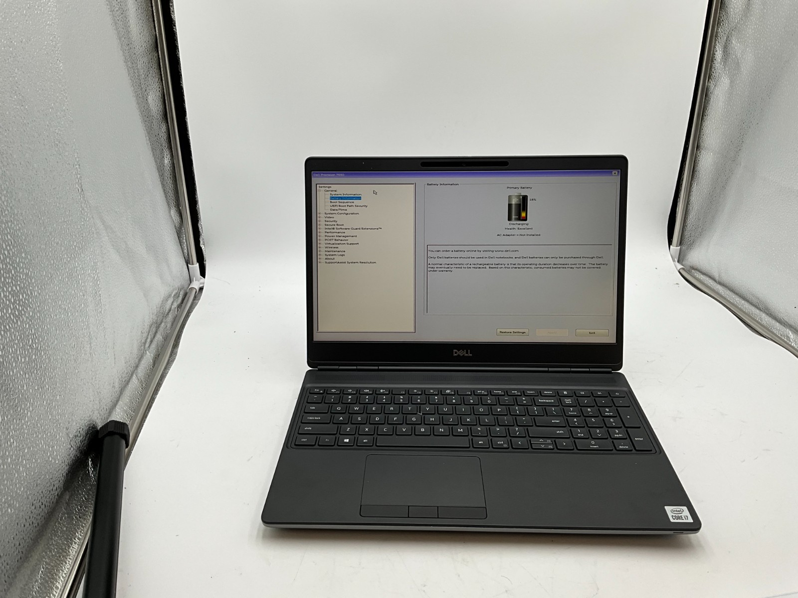 DELL Precision 7550 i7-10750H 2.70gh 16gb NO DRIVE T1000 15.6″ LAPTOP CZ9C8G3