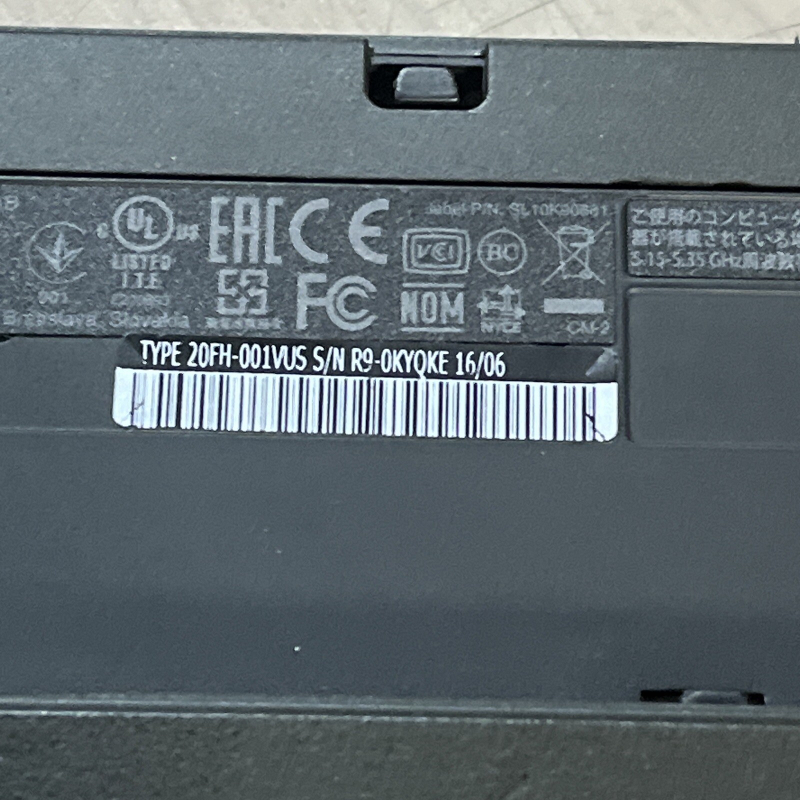 LENOVO THINKPAD T560 INTEL CORE I5-6300U 2.40GHZ 4GB RAM NO HD ,
