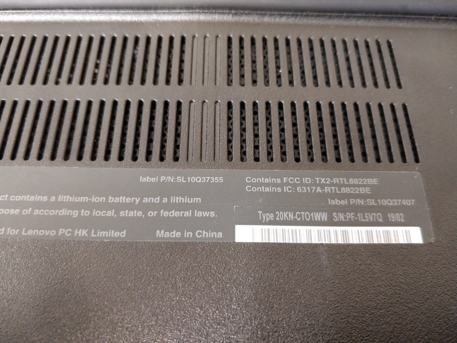 Lenovo ThinkPad E480 INTEL CORE I5-7200U@2.50GHz 8GB RAM NO DRIVE PARTS 9073