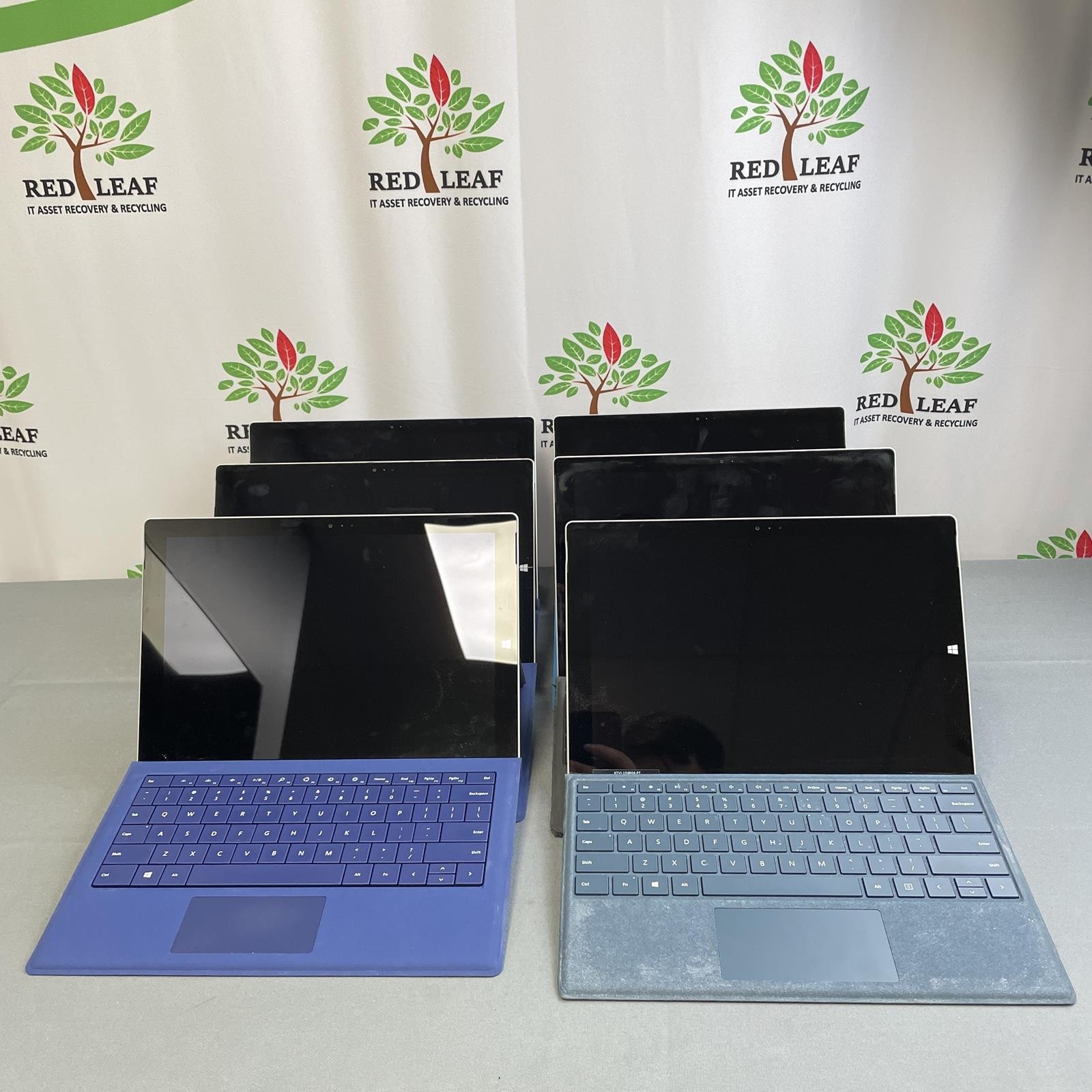 Lot of 6 | MICROSOFT Surface Pro 3, i3 / i5 4th Gen 4GB / 8GB RAM | AS-IS (READ)