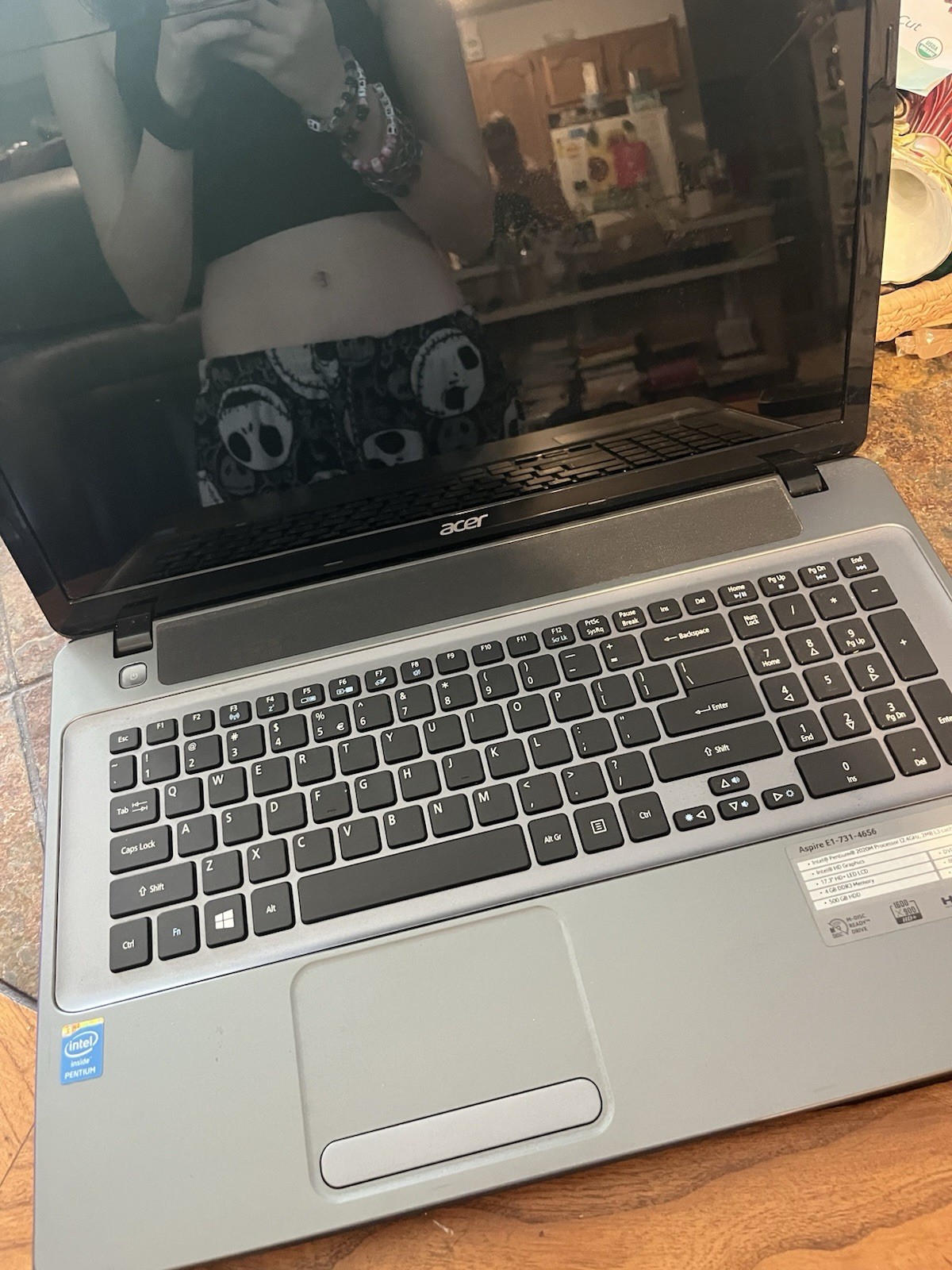 Acer Aspire E1-731-4656 17.3in Pentium 4GB 500GB HDD Windows 8 Silver