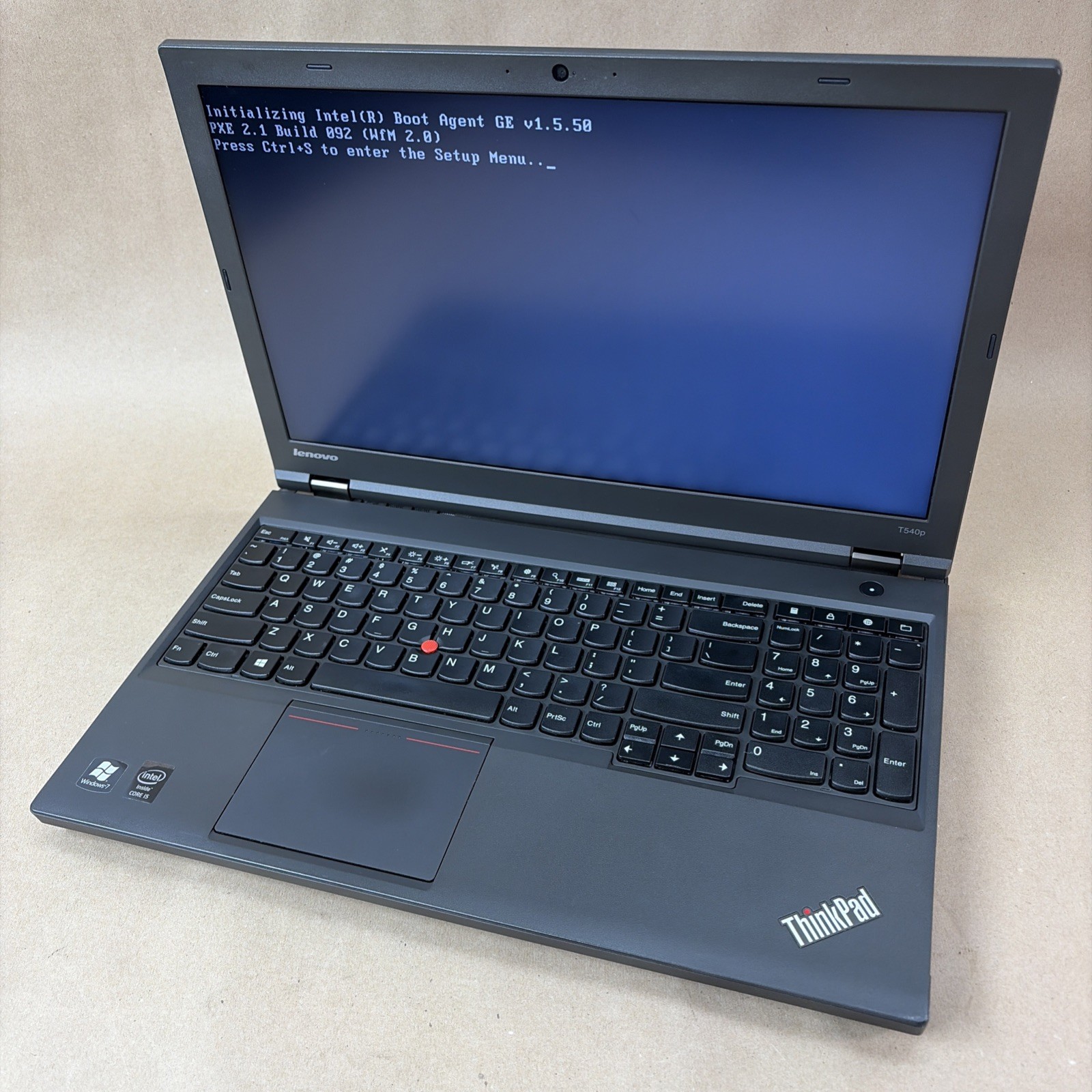 Lenovo ThinkPad T540p i5-4300M 8GB RAM Boots BIOS No OS No Charger
