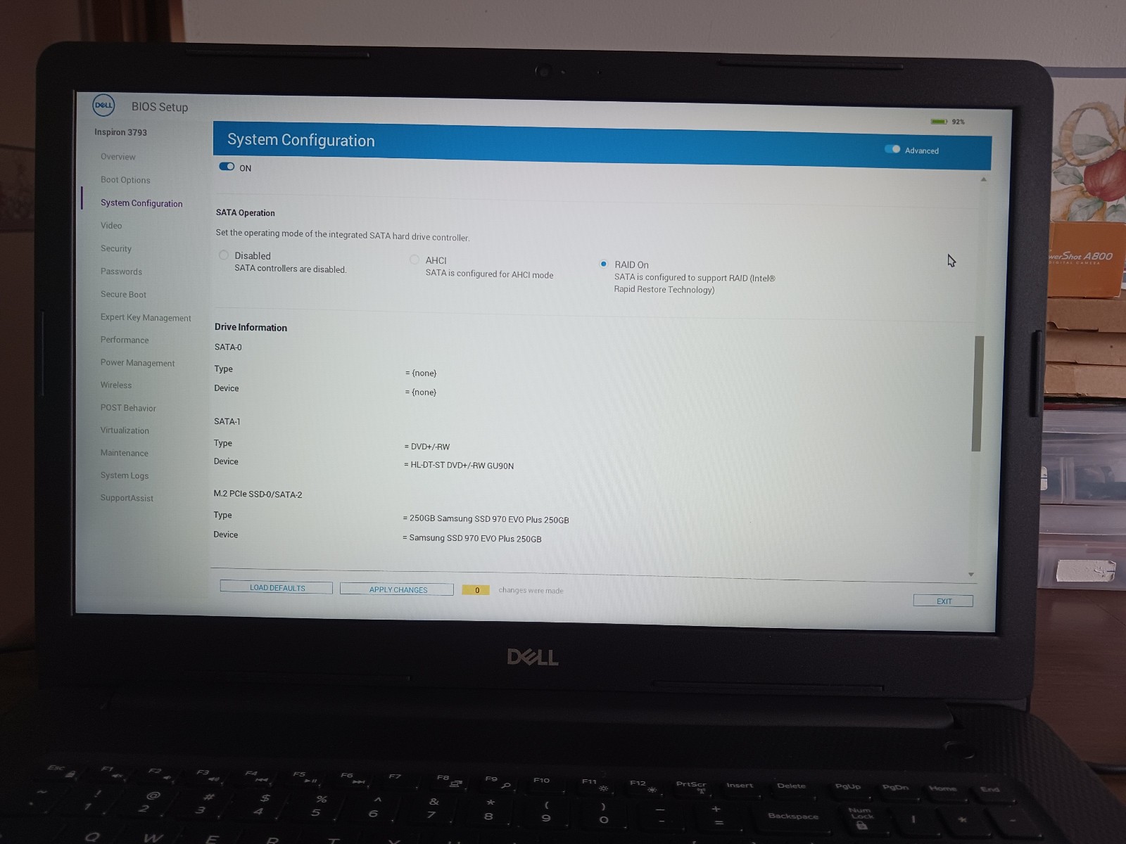 DELL Inspiron 3793 17″ Scn Intel i3 8GB RAM DVD 250GB SSD *New Batt* Windows 11