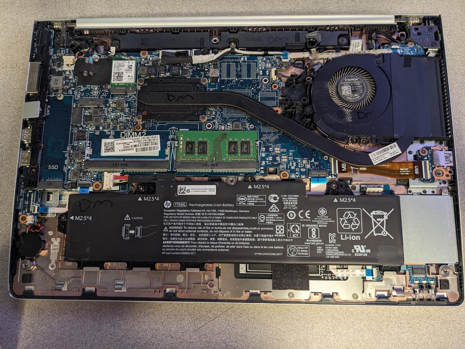 HP ELITEBOOK 850 G6 i7-8565U @ 1.80GHz, 8GB RAM, NO HDD/OS – (FOR PARTS)